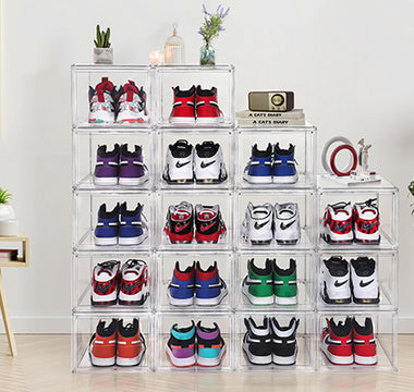 clear display shoe storage boxes
