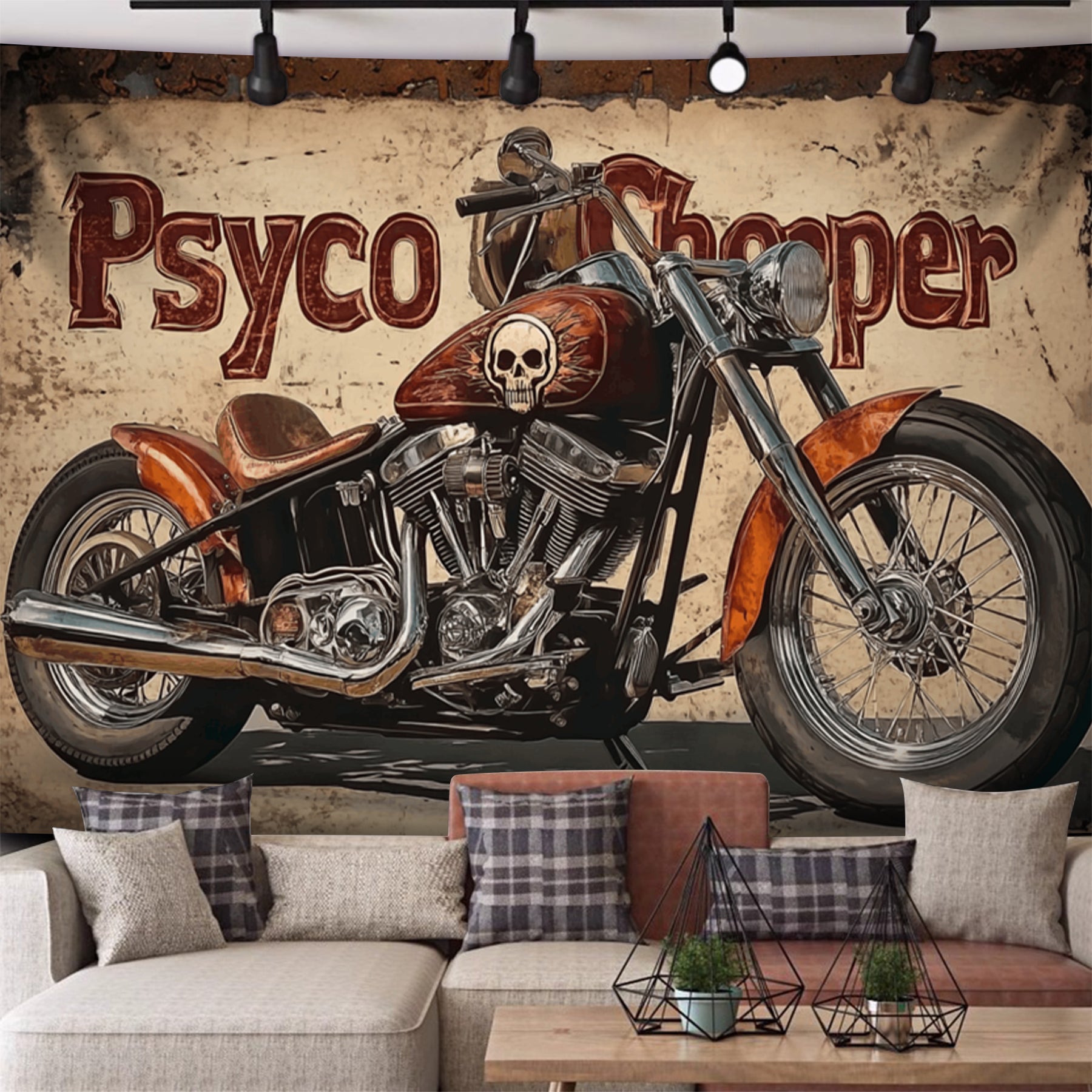 Hell Rider Fashion Decoration Tapestry