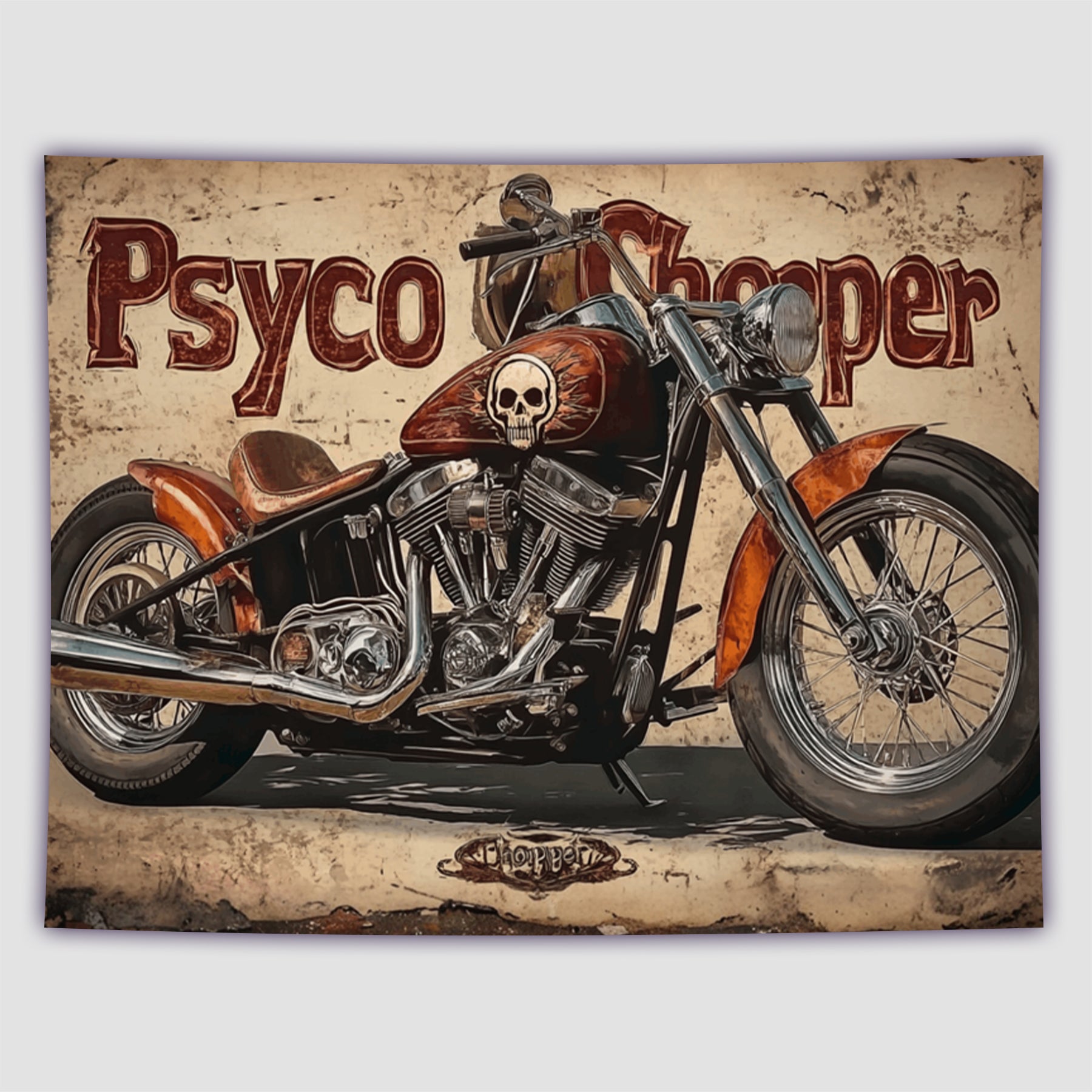 Hell Rider Fashion Decoration Tapestry