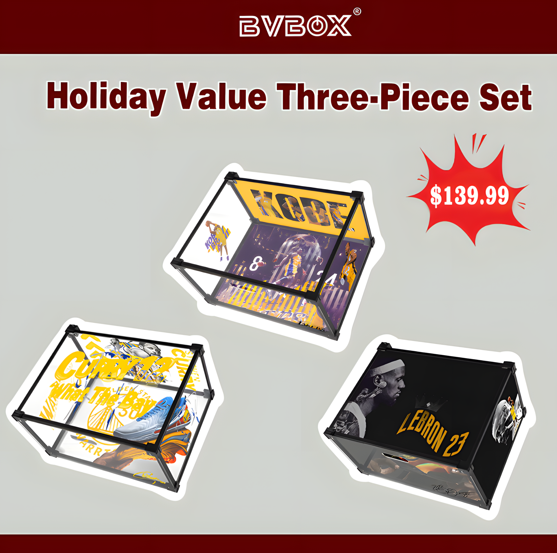 Court Highlight Display Box 3-Piece Set – BVBOX®
