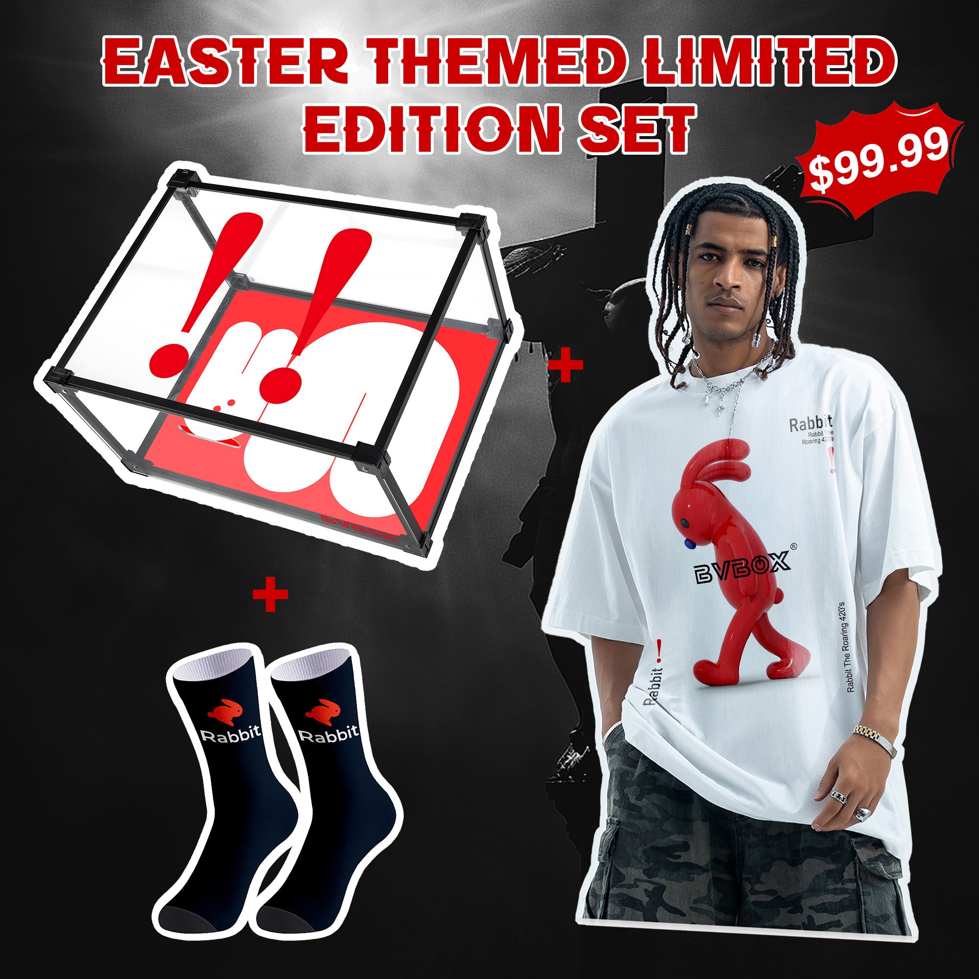 BVBOX 2025 Easter Bunny Themed Limited Edition Customized Three-Piece Set
