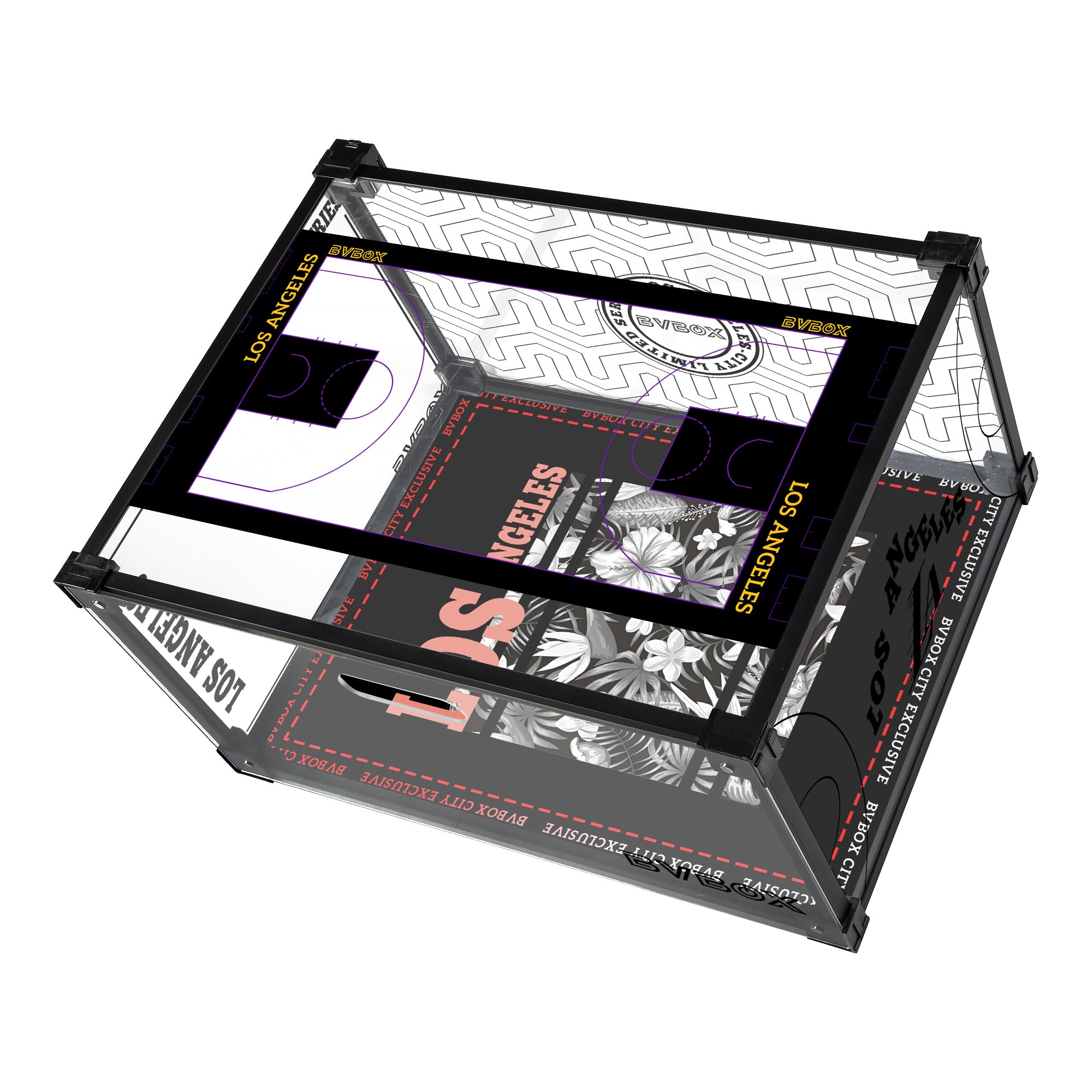 BVBOX City Limited Series LA Glamour Los Angeles Custom Acrylic Shoe Display Box