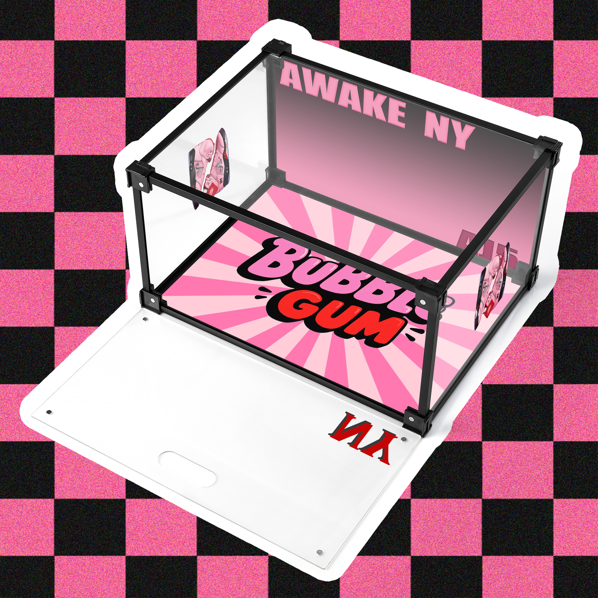 AWAKE NY AJ5 Custom Acrylic Shoe Display Box