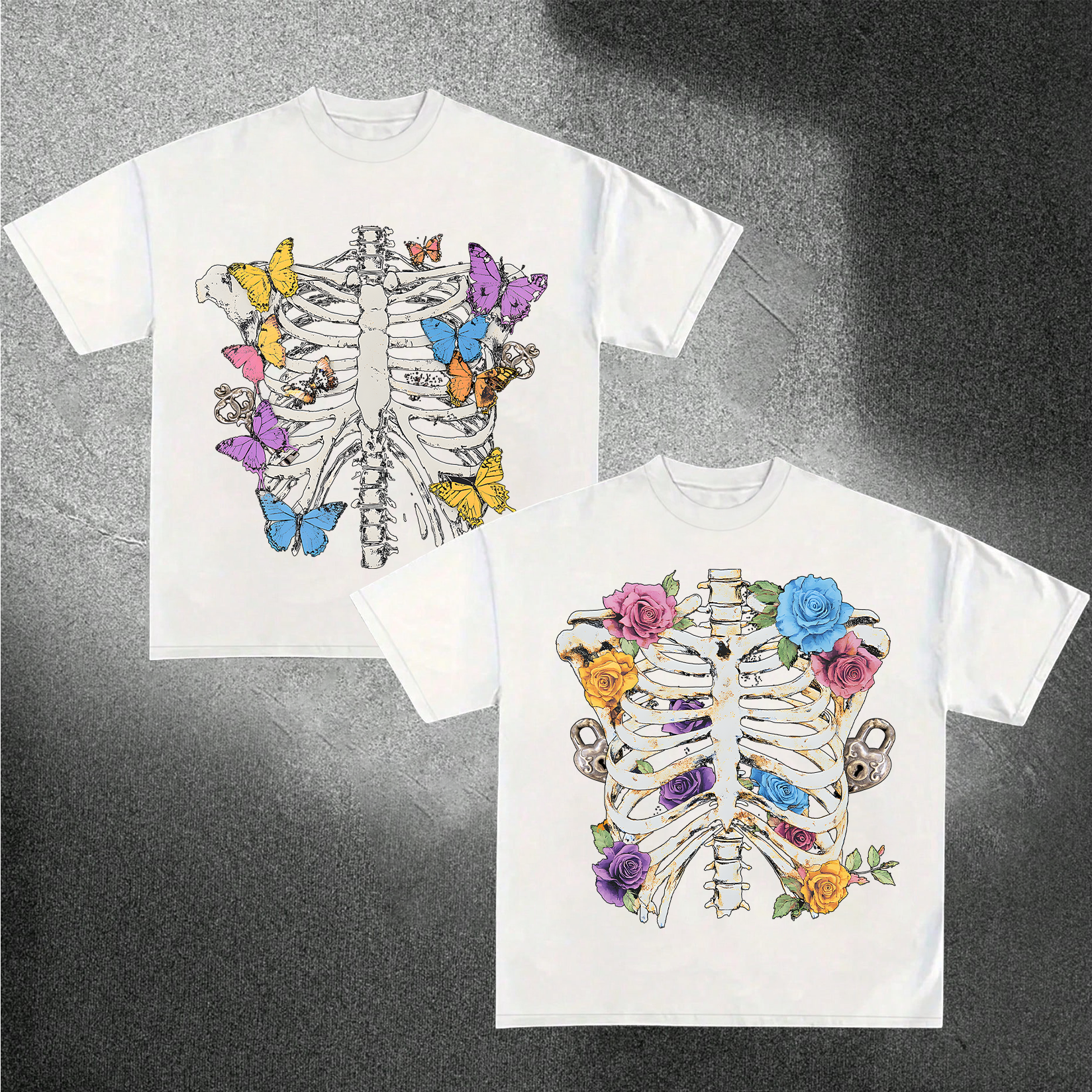 Flora & Bones Matching Couple T Shirt