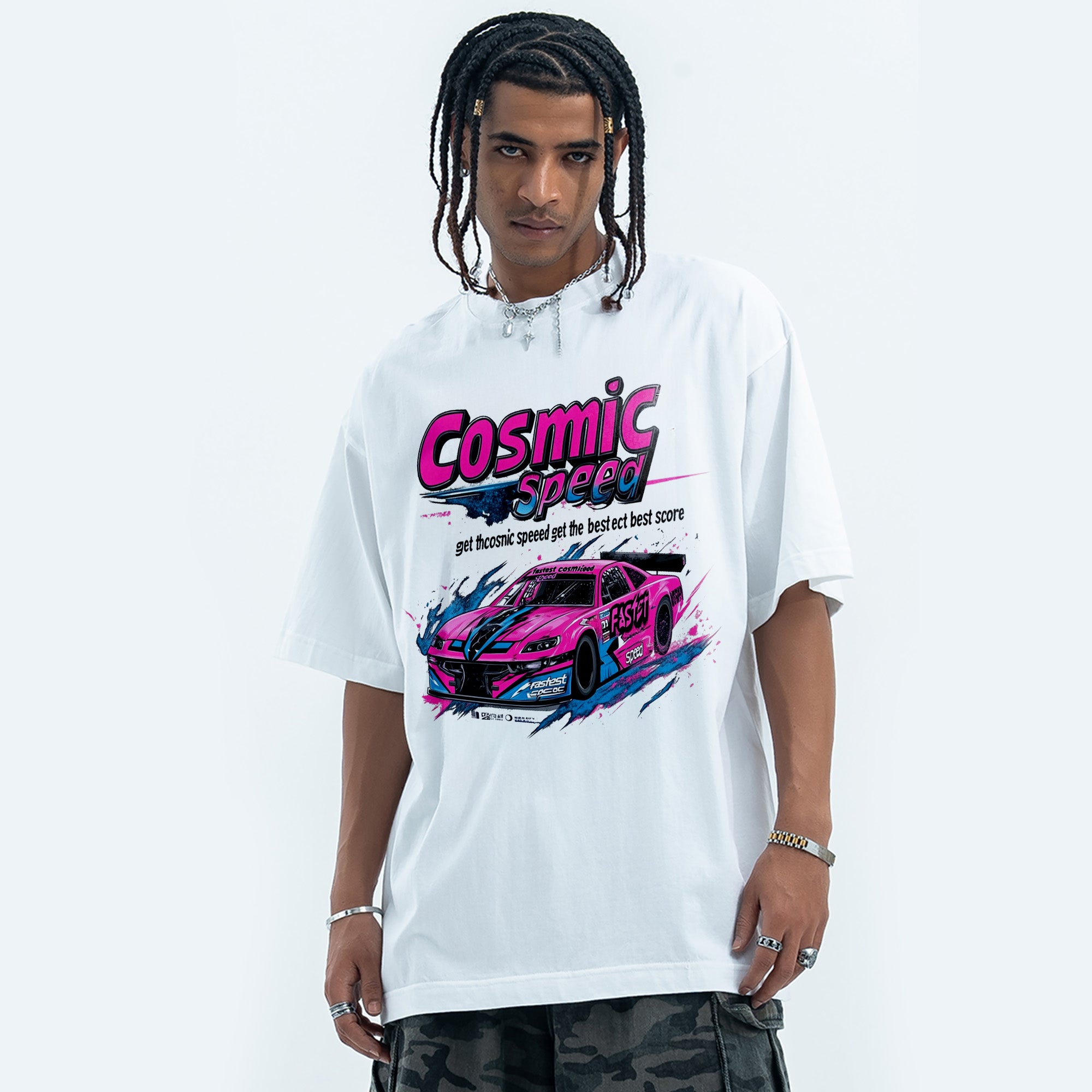 BVBOX Neon Velocity Fashion Loose Cotton Short Sleeves