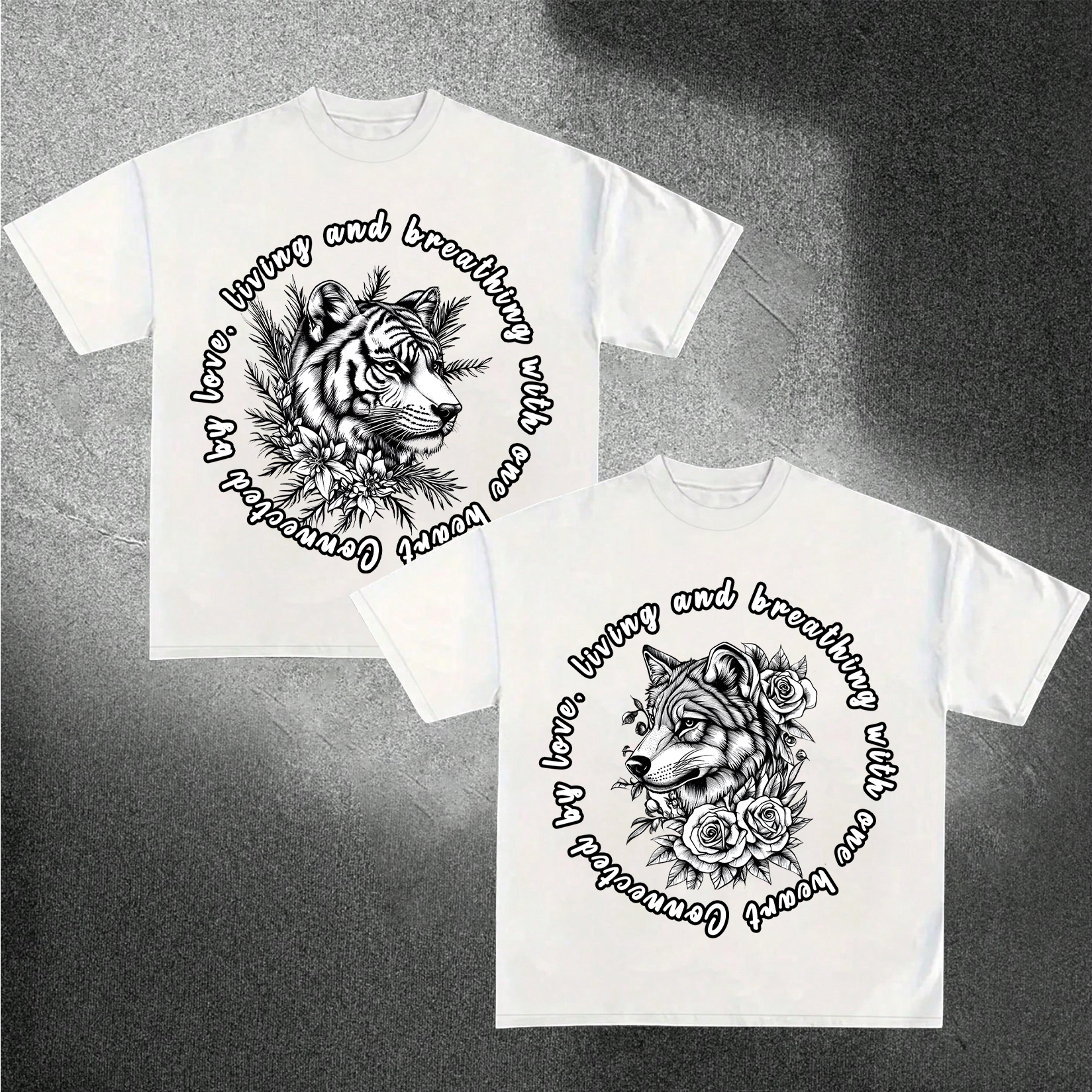 Feral for You Matching Couple T Shirt