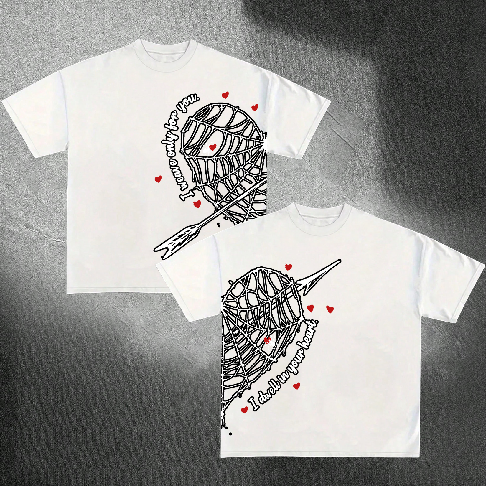 Heart Trap Matching Couple T Shirt