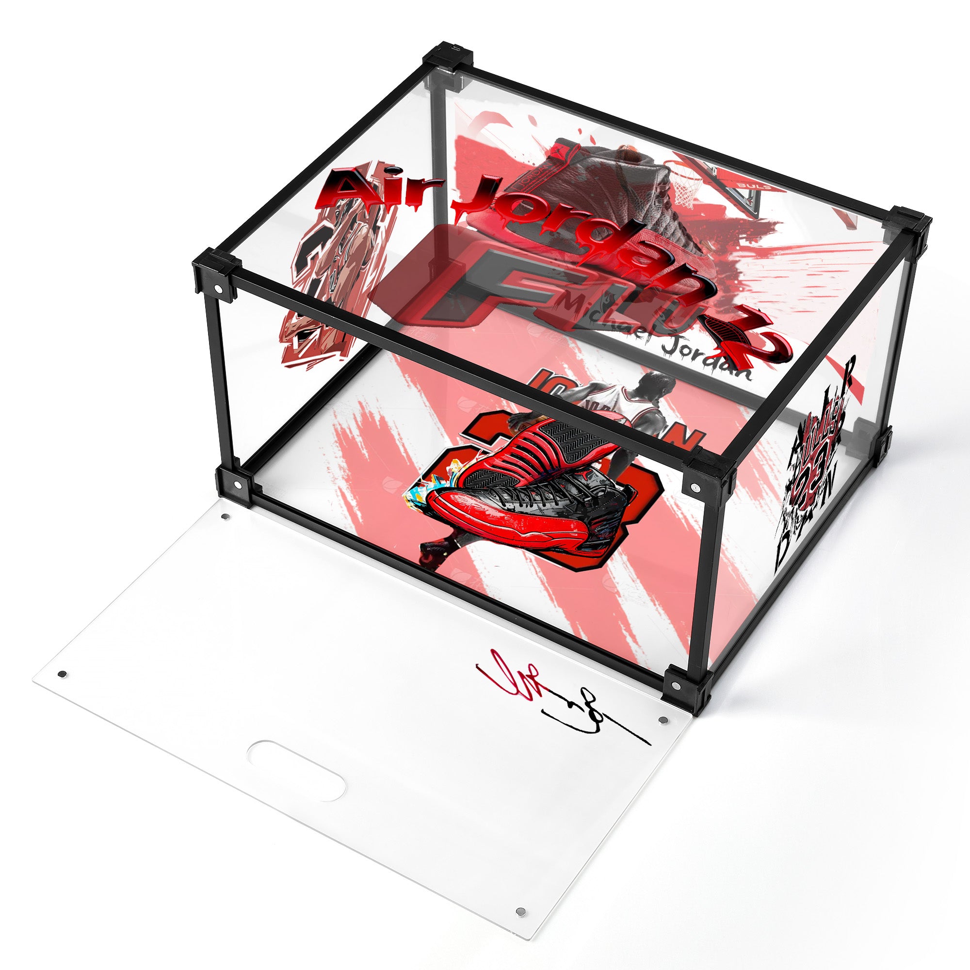 Air Flame AJ12 Flu Game Custom Acrylic Display Shoe Box