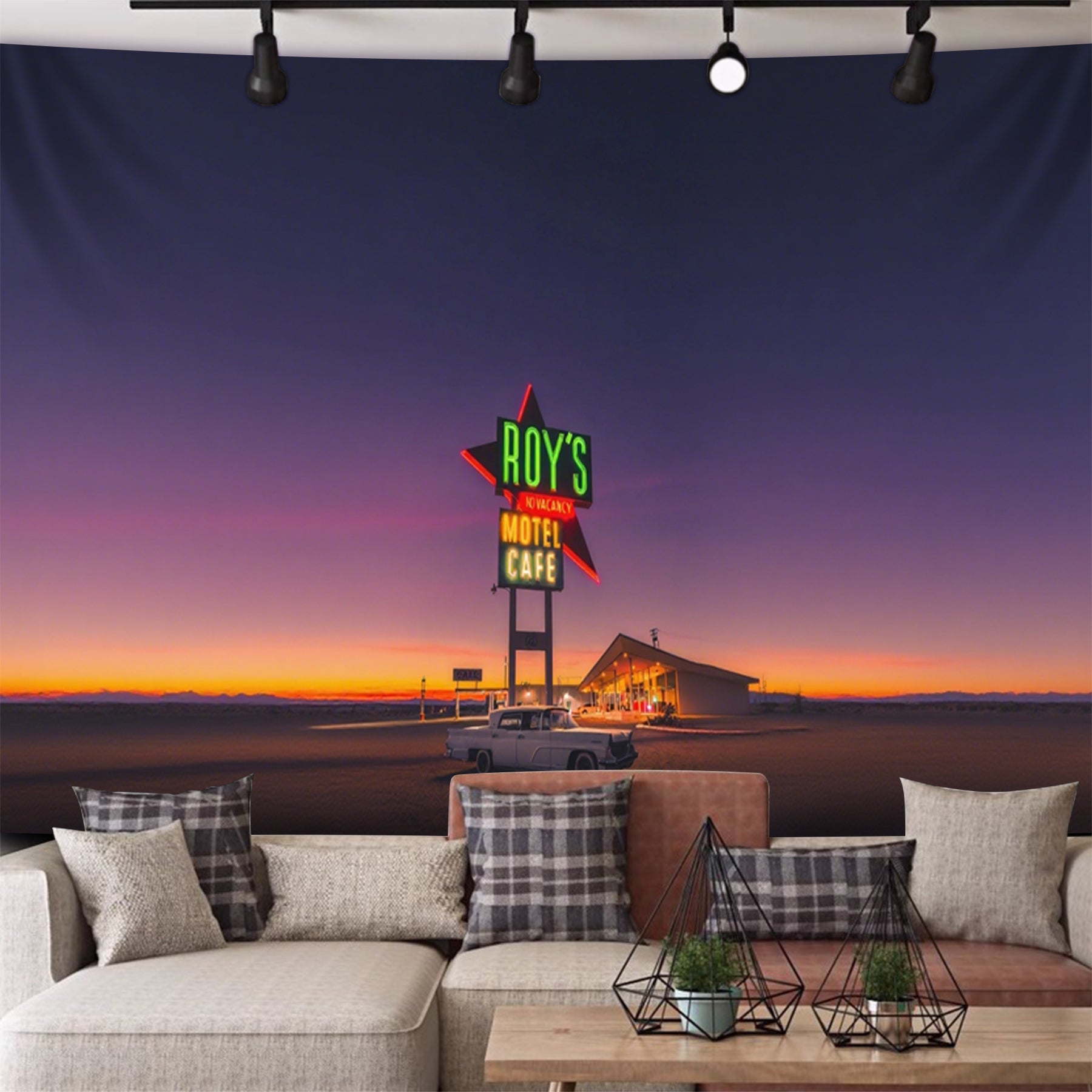 Desert Neon Night Fashion Wall Haning Decoration Tapestry
