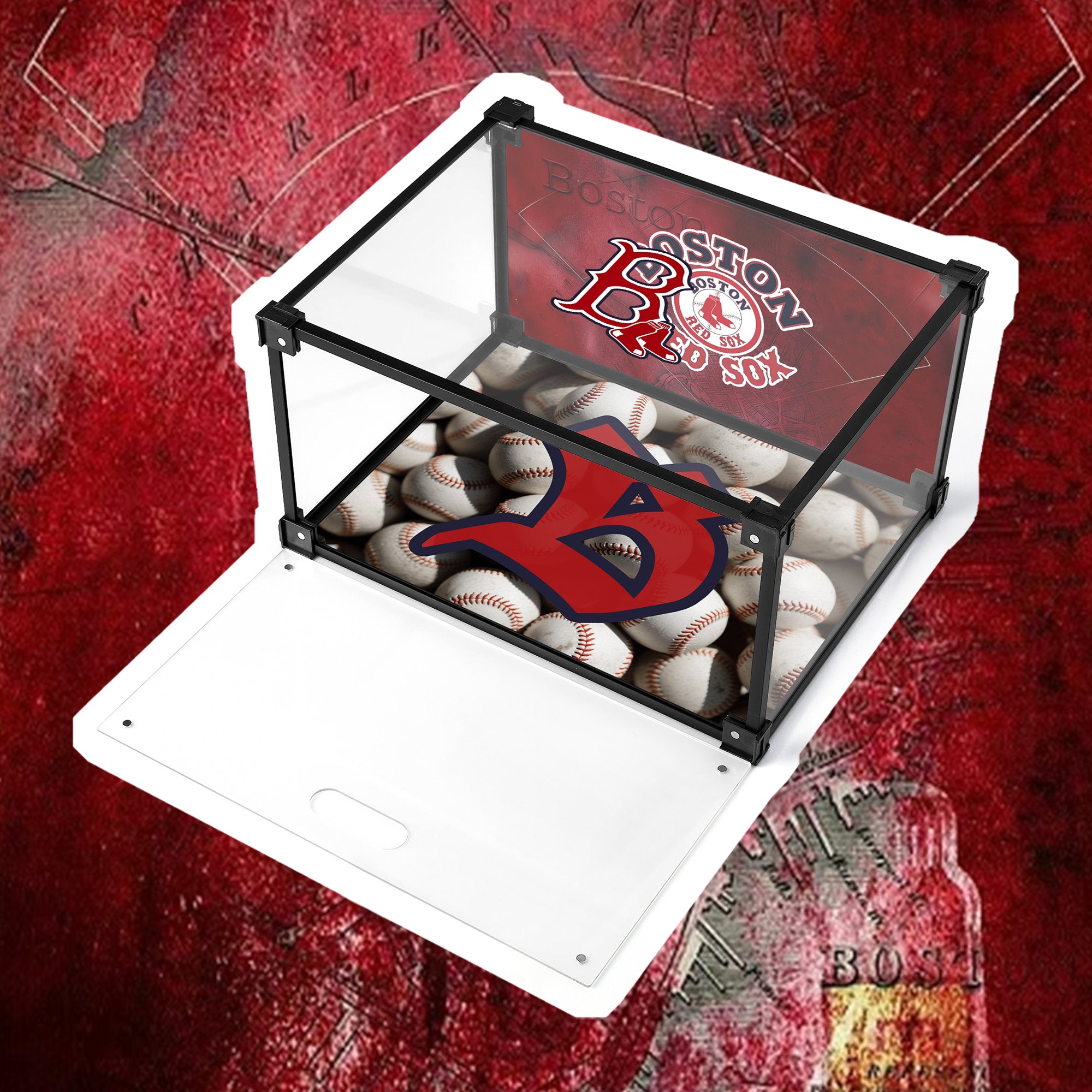 Red Sox Collection Custom Acrylic Shoe Display Box