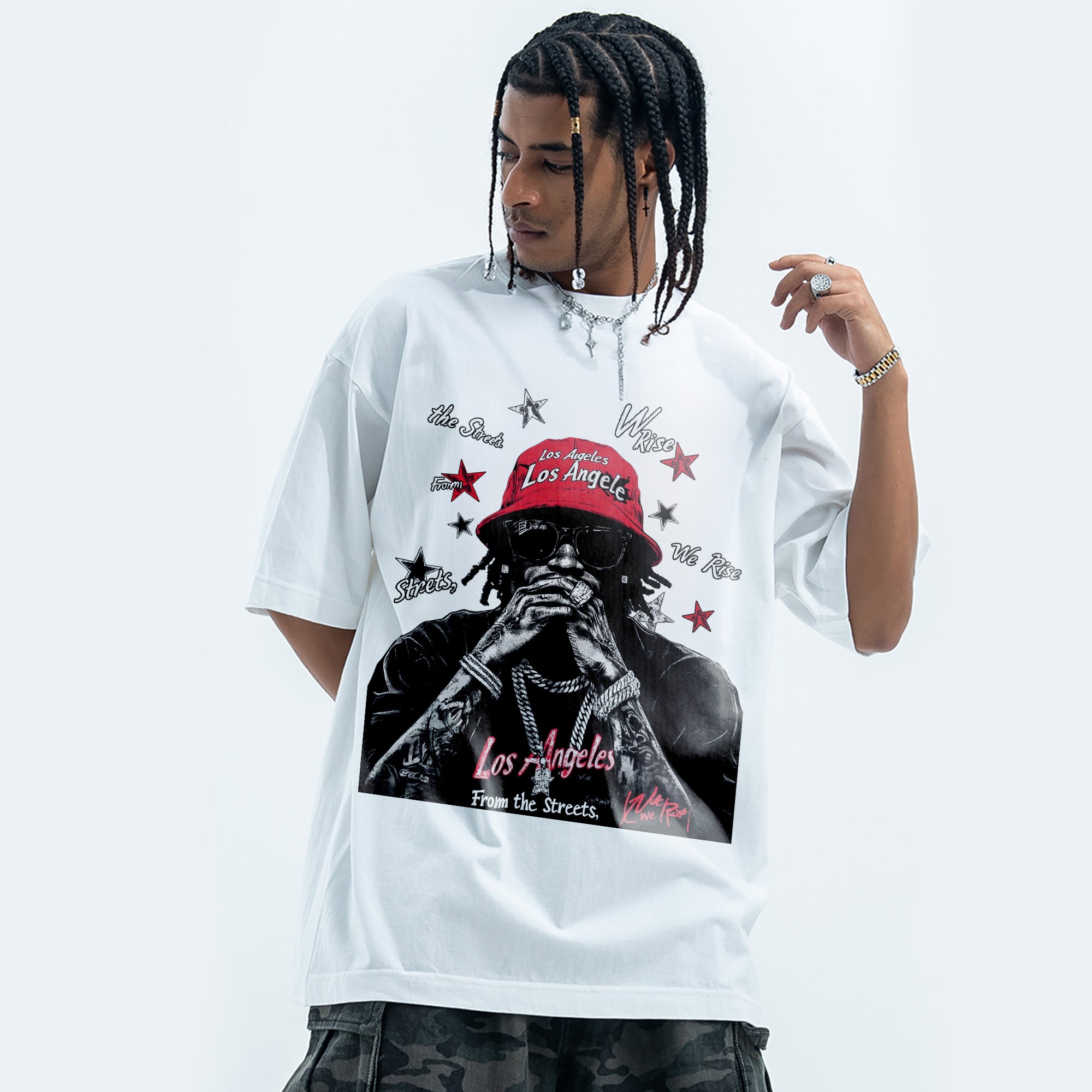BVBOX Groove Vibes Fashion Loose Cotton Short Sleeves