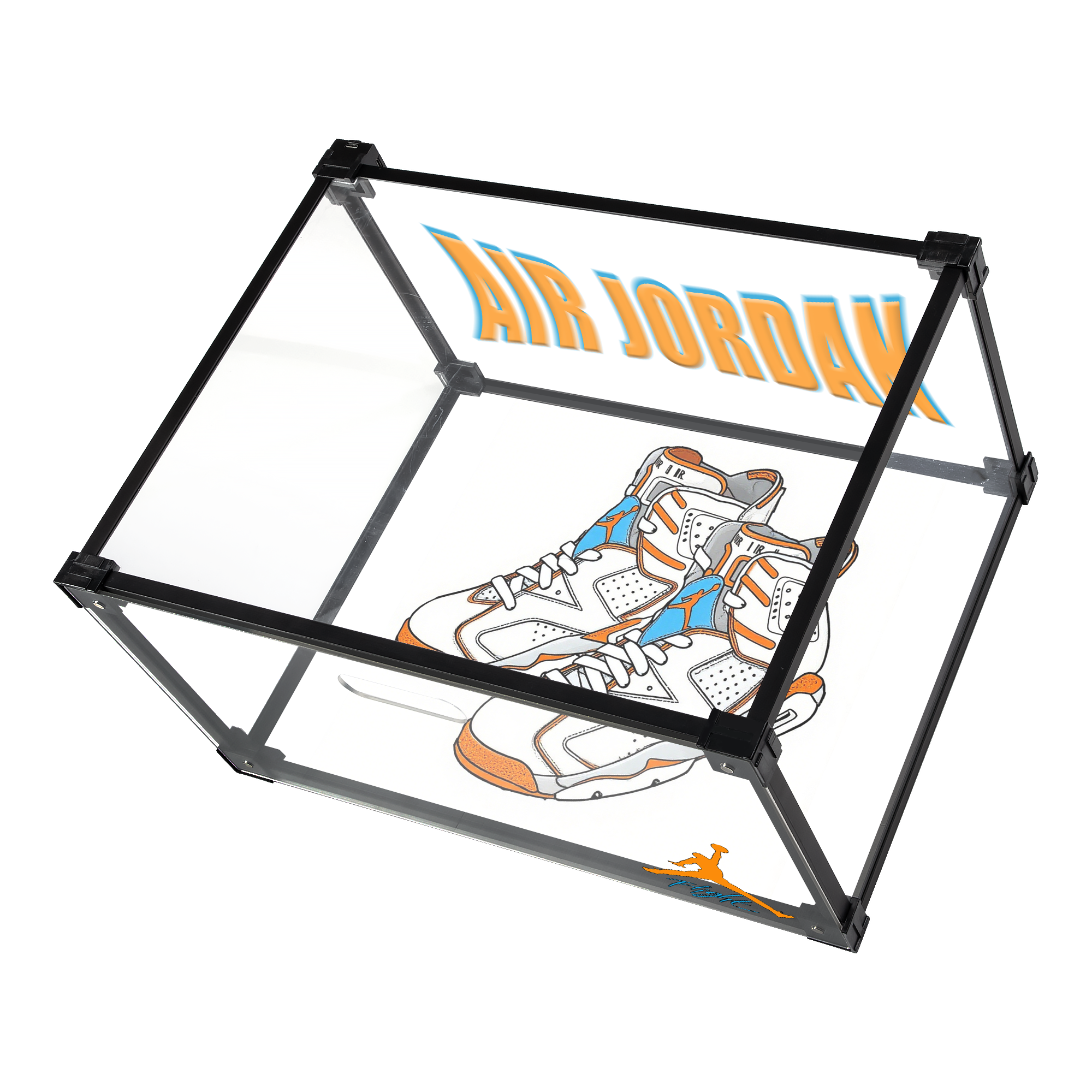 AIR Dazzle Case Custom Acrylic Shoe Display Box