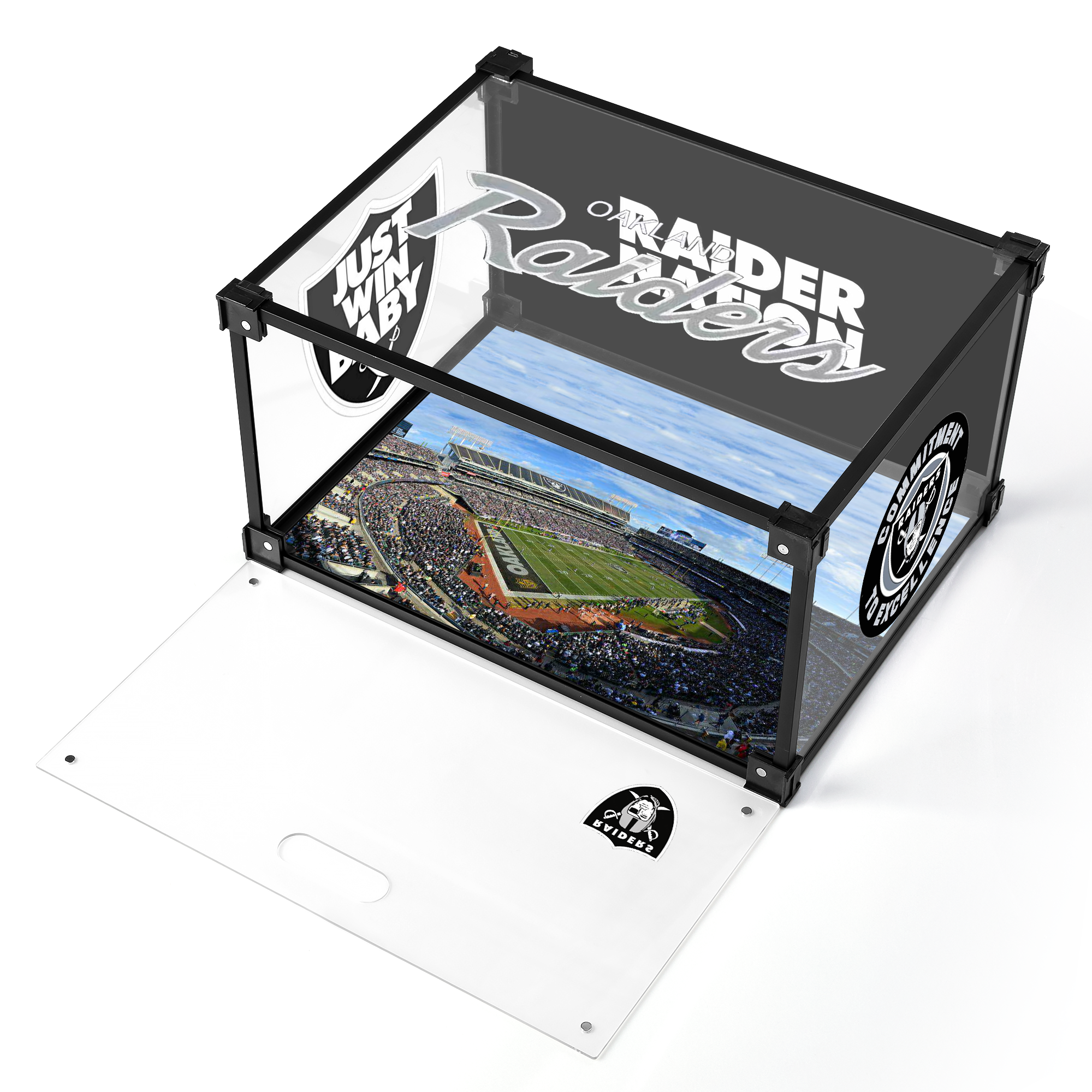 Las Vegas Raiders Acrylic Custom Display Shoe Box