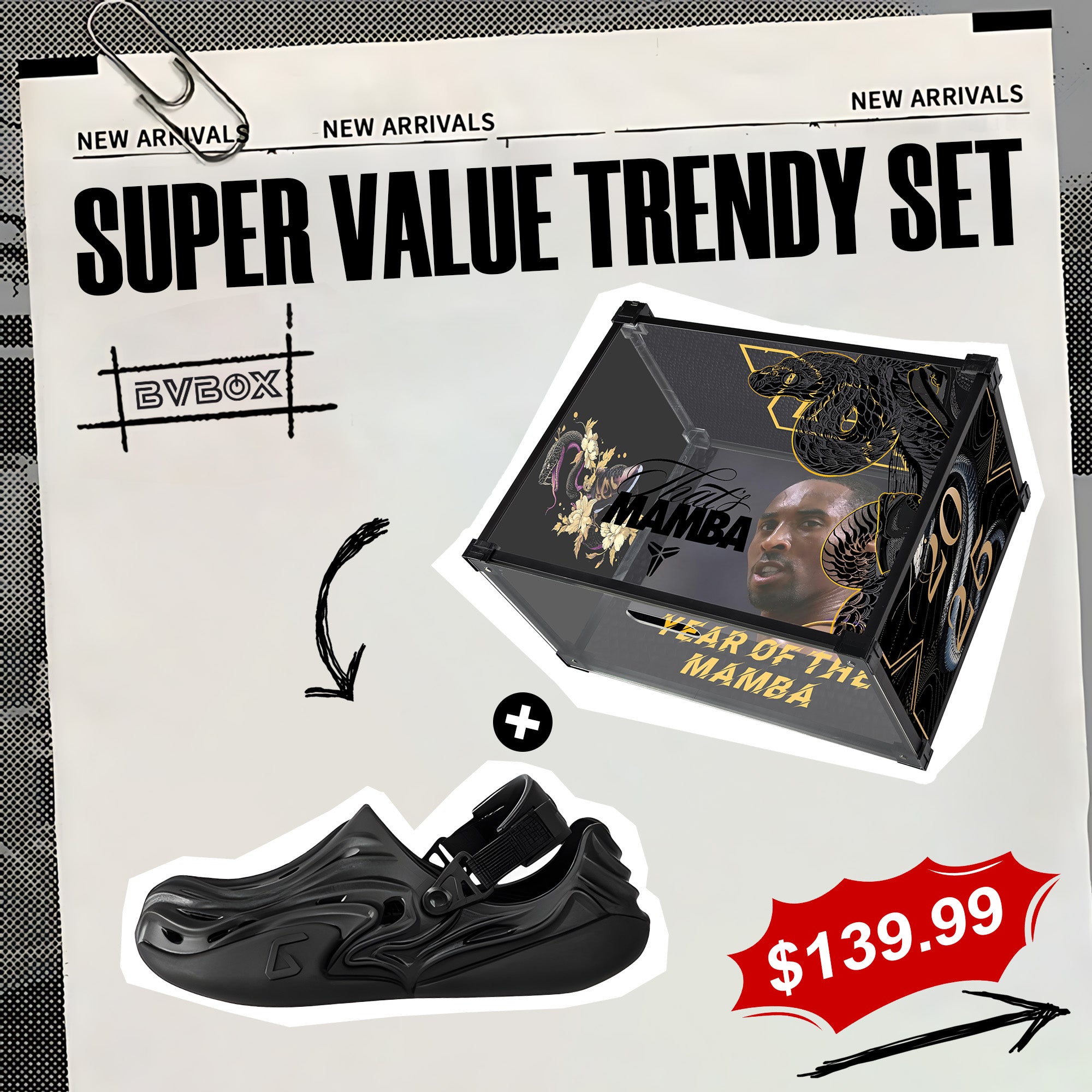 BVBOX Crocs Custom Shoe Box Trendy Set