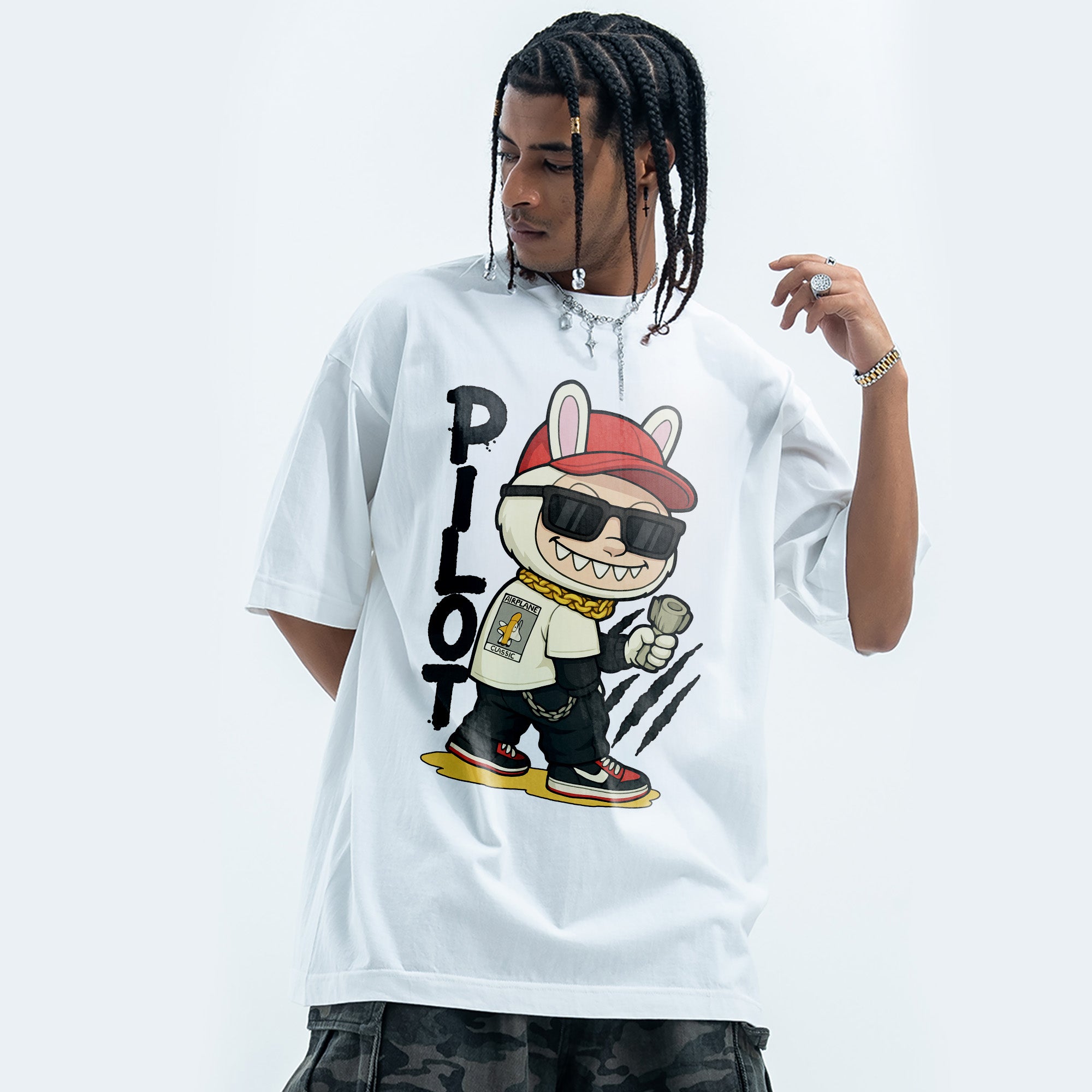 BVBOX Leader of the Streets Fashion Loose Cotton Short Sleeves
