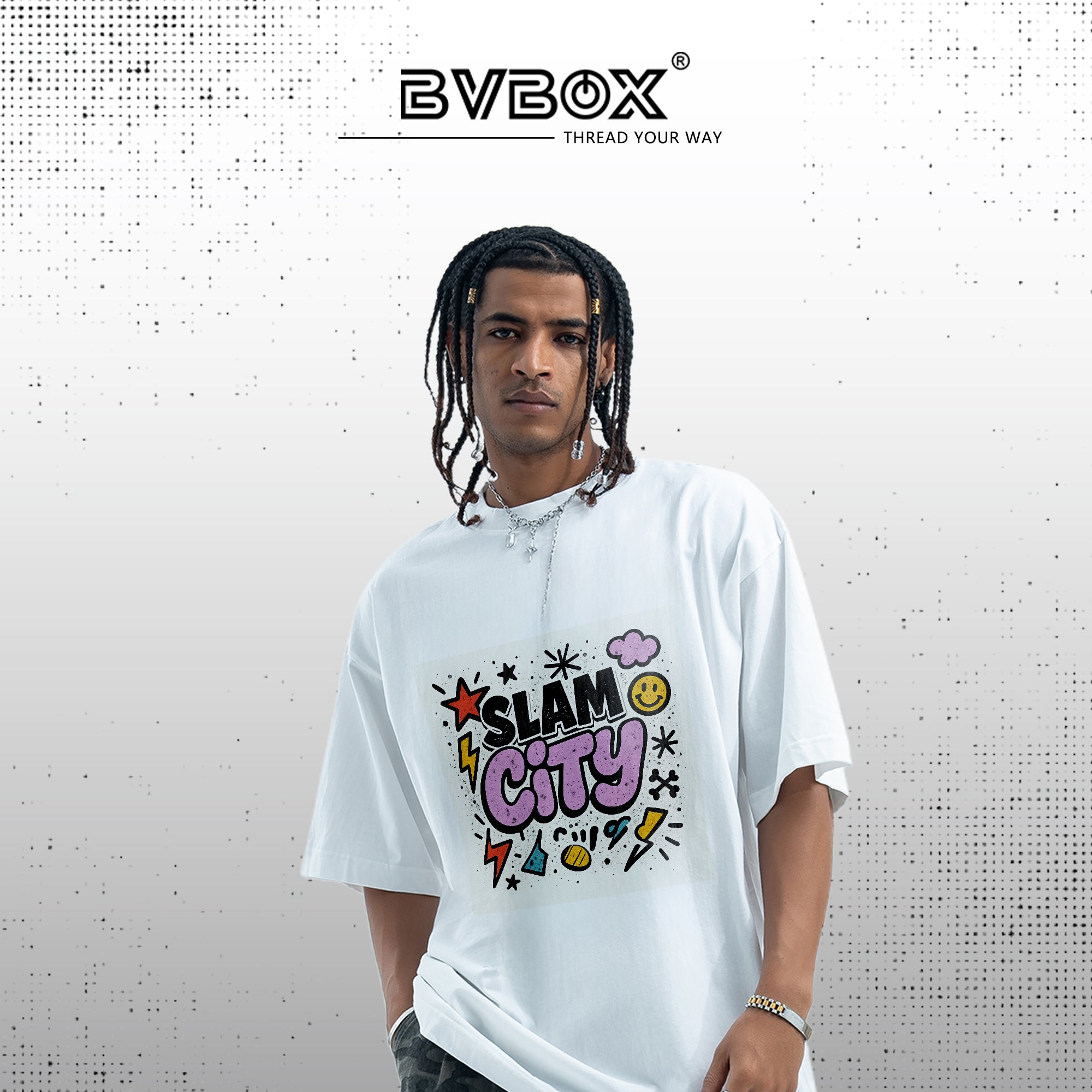 BVBOX StreetPlay T-Shirt Fashion Loose Cotton Short Sleeves