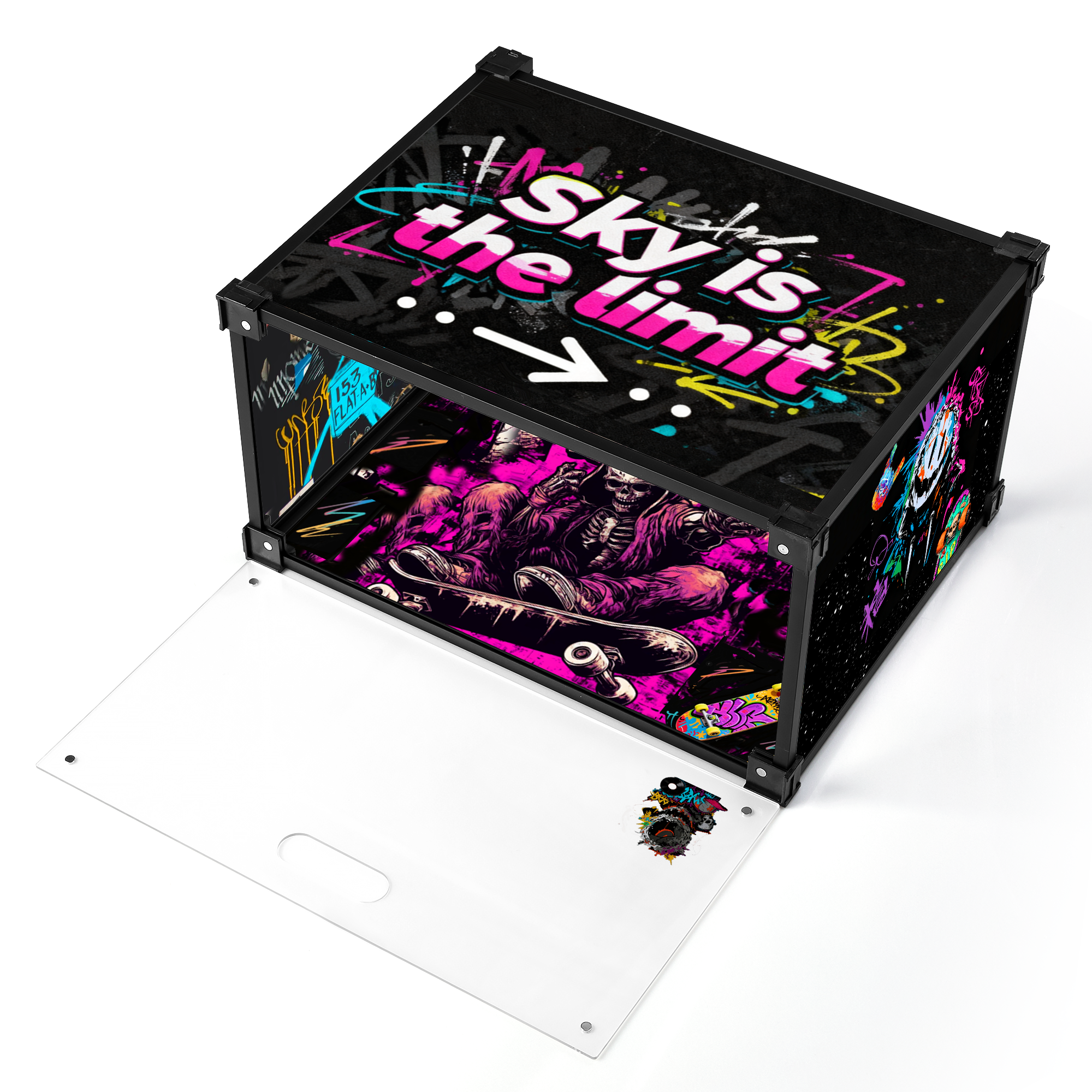 Limitless Drip Acrylic Custom Display Shoe Box