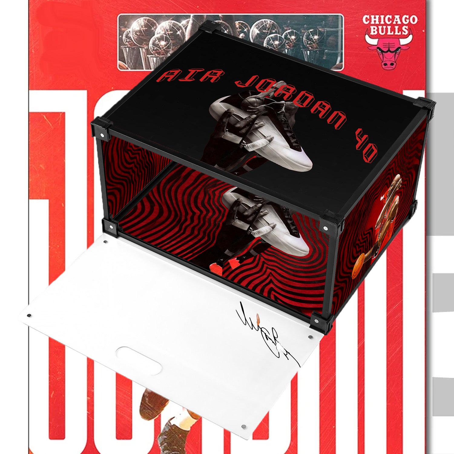 Flight Legend AJ 40 Acrylic Custom Display Shoe Box