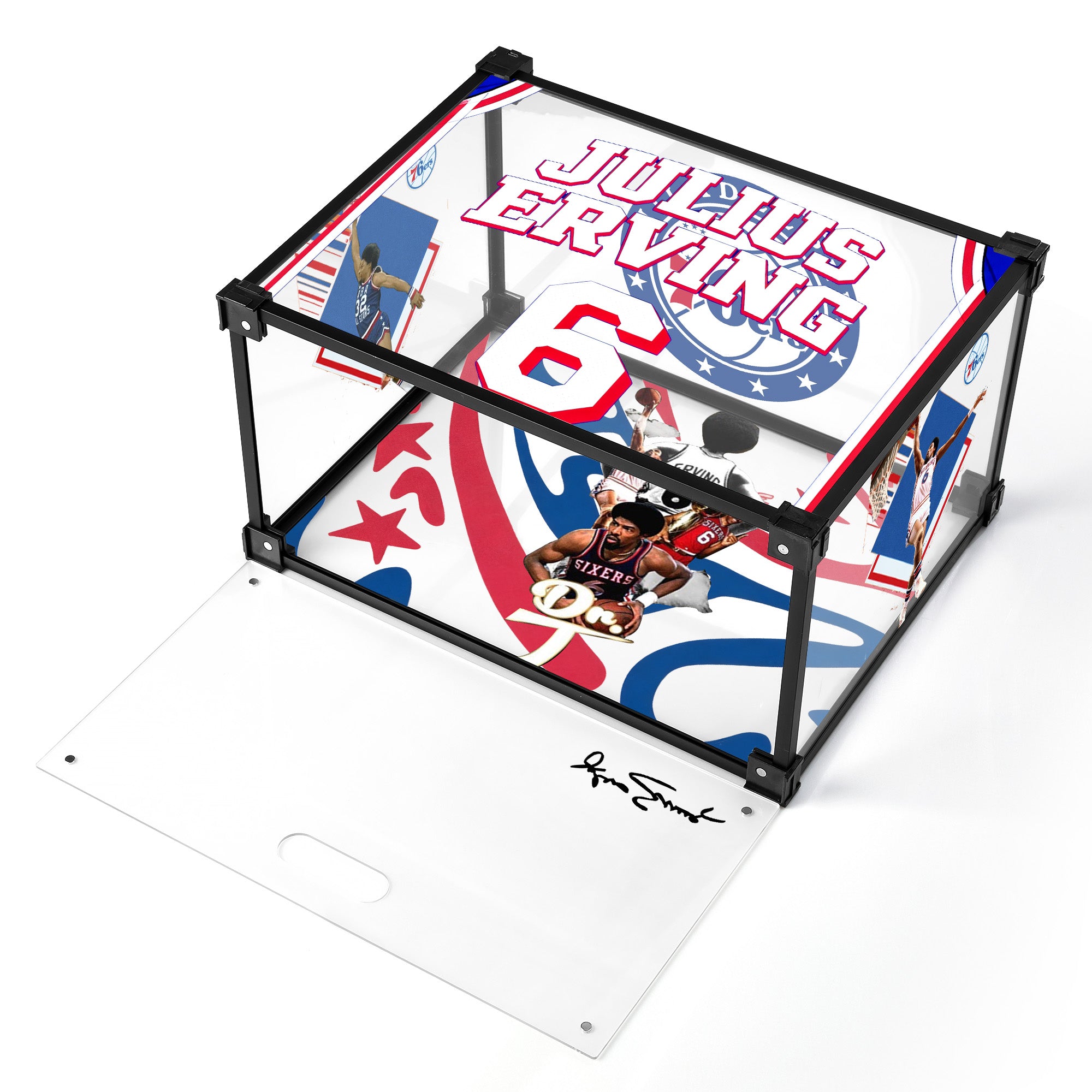Dr. J Legend Custom Acrylic Display Shoe Box
