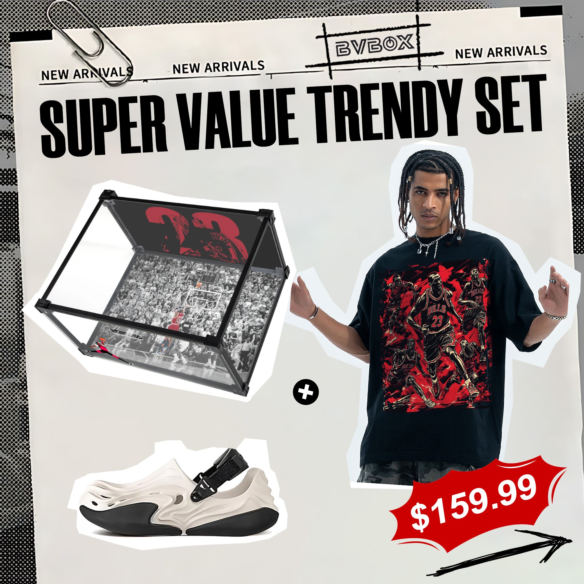 BVBOX Jordan Series Trendy Three-Piece Suit