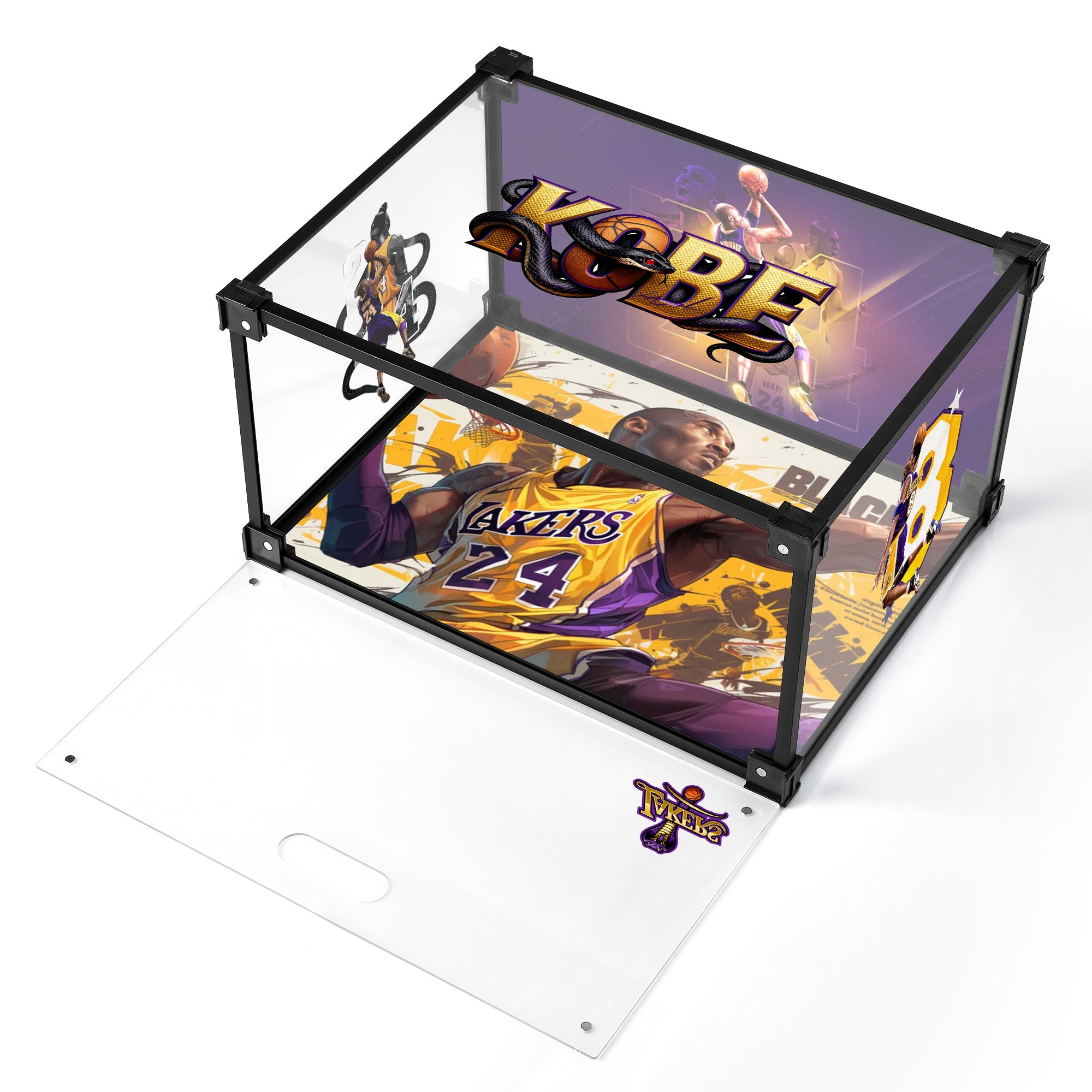 Eternal Purple & Gold Acrylic Custom Display Shoe Box