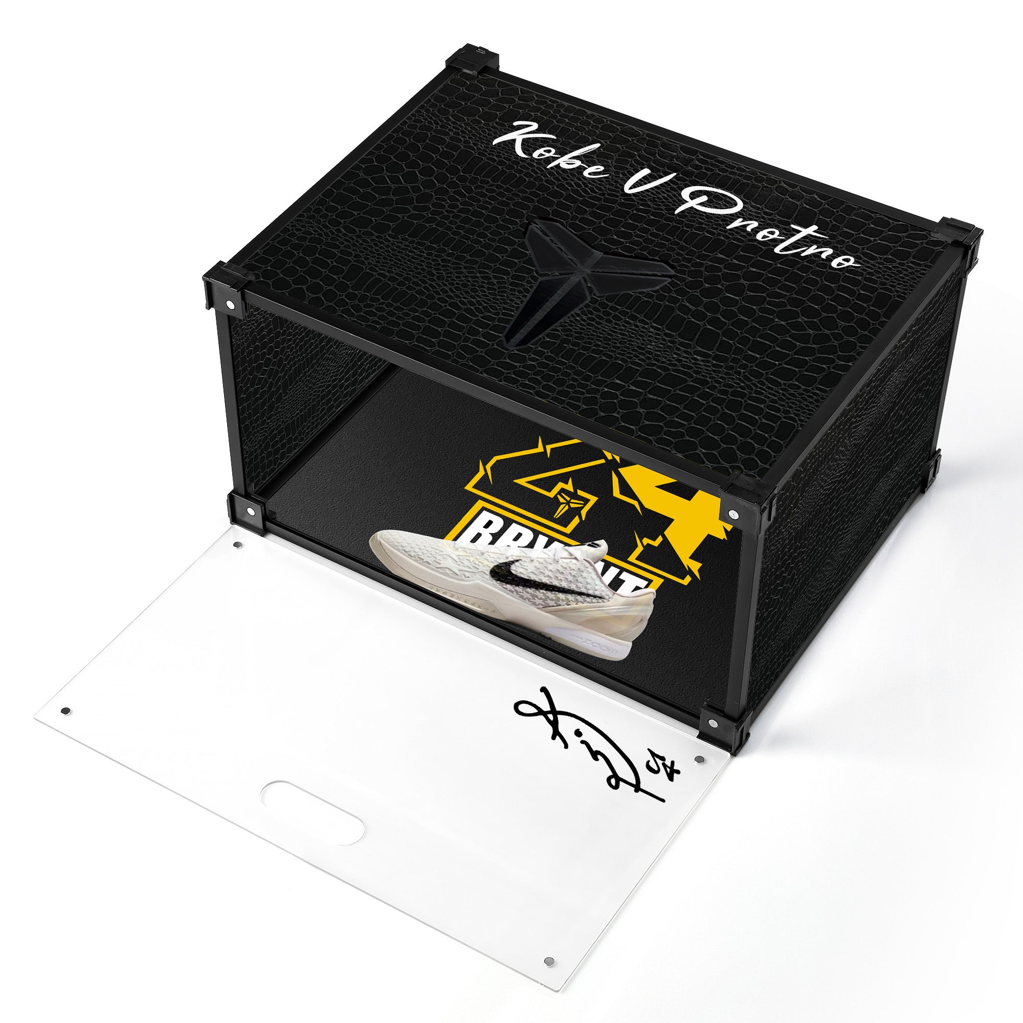 Golden Shadow Kobe V Acrylic Custom Display Shoe Box