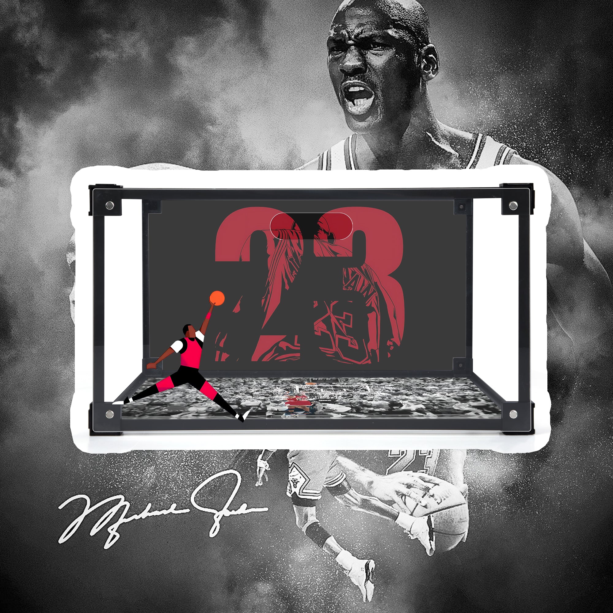 Shoe Display Box Sticker THE SHOT!-Custom Acrylic Shoe Display Box – BVBOX®