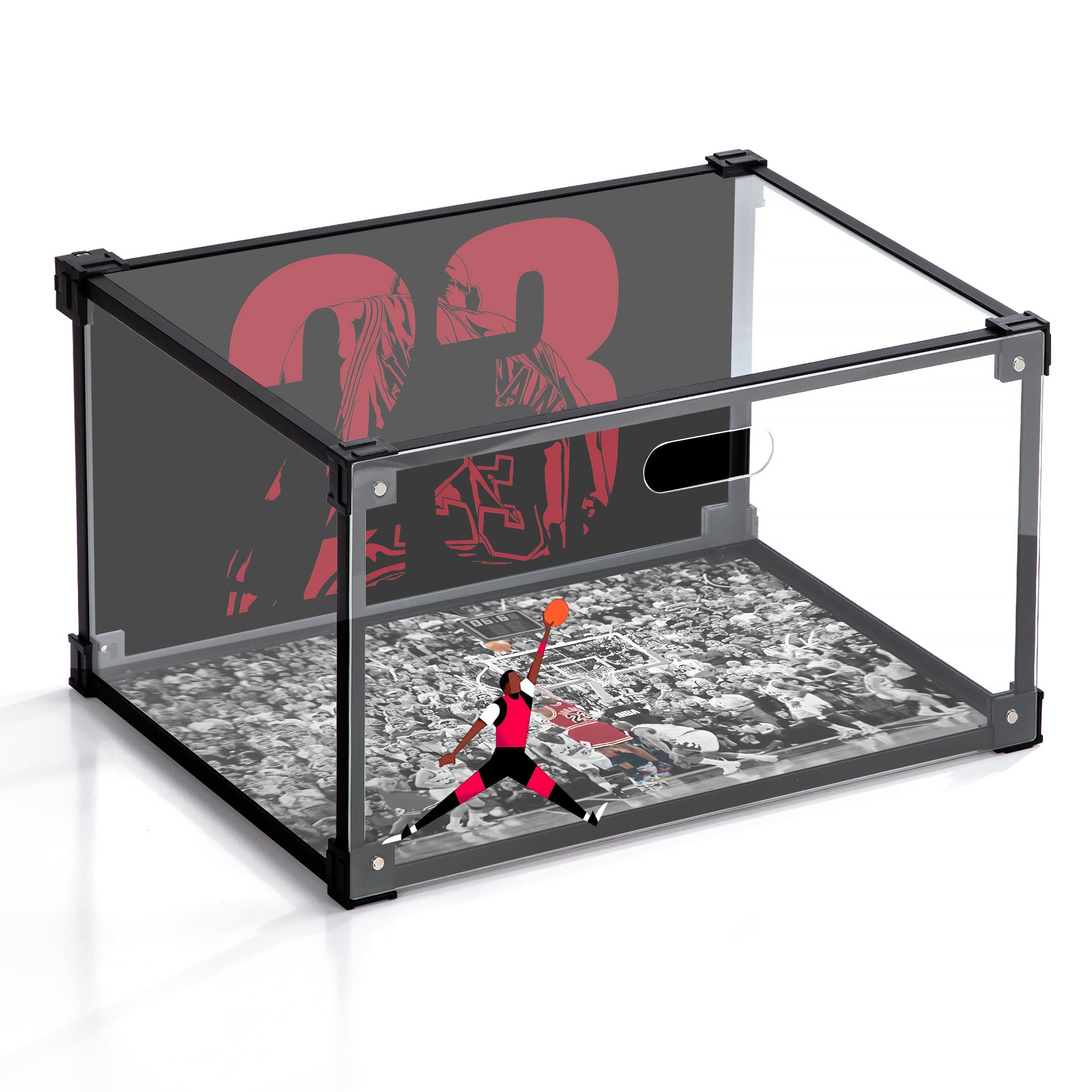 Shoe Display Box Sticker THE SHOT!-Custom Acrylic Shoe Display Box – BVBOX®