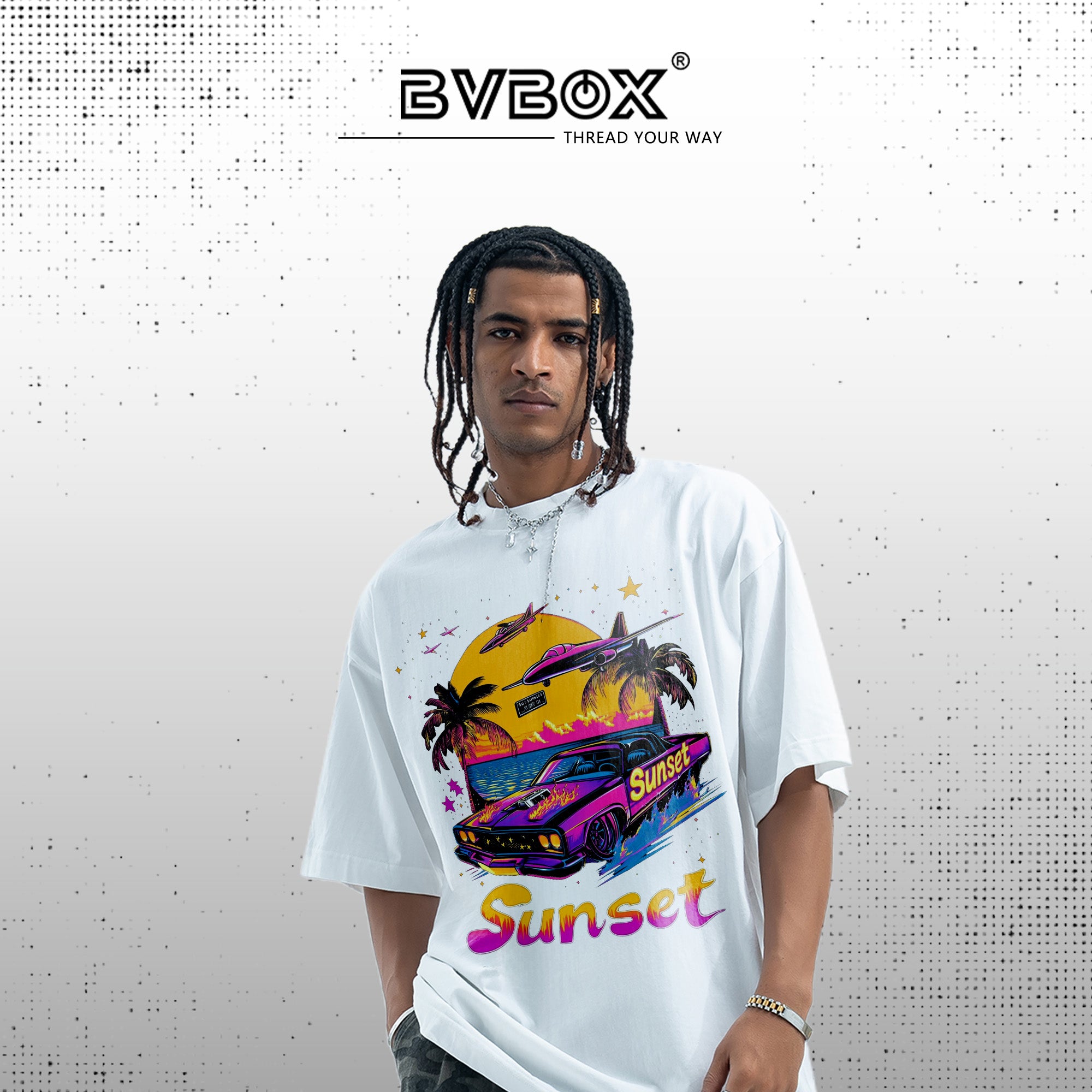 BVBOX Twilight Racer Fashion Loose Cotton Short Sleeves