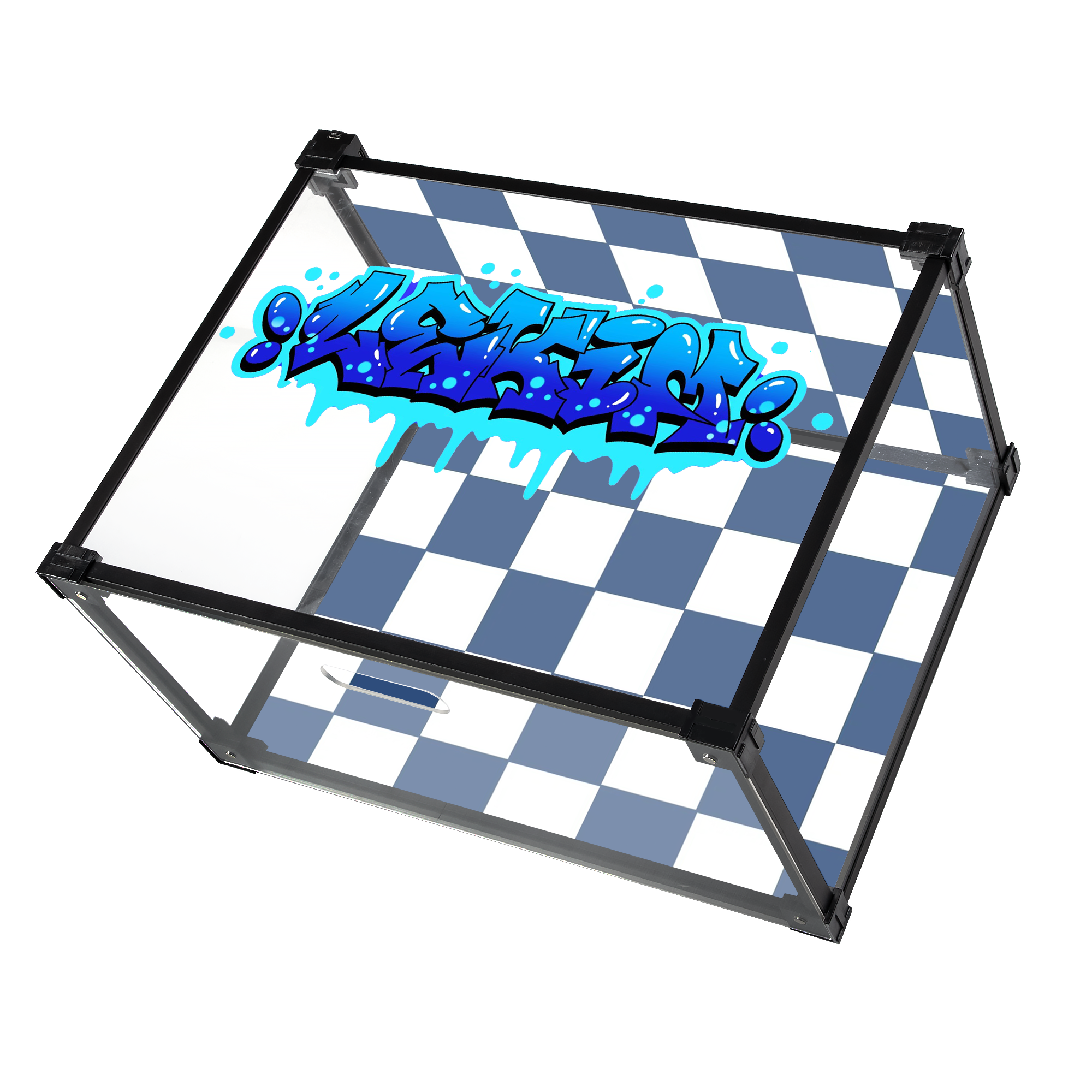 Checkered Pioneer Custom Acrylic Shoe Display Box