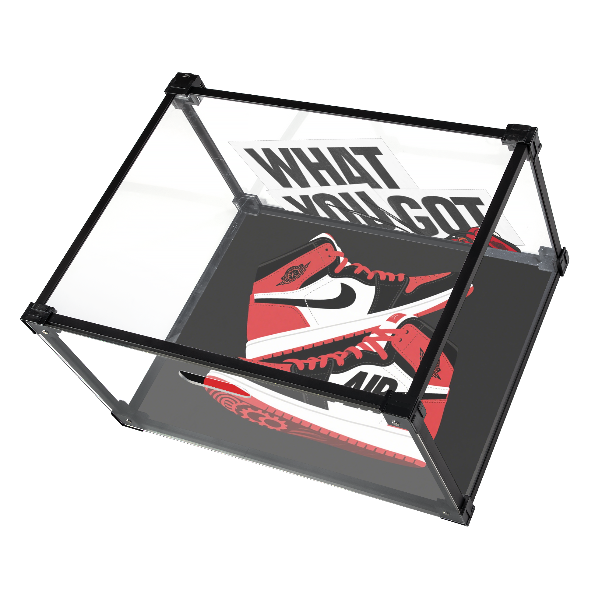 WHAT YOU GOT Custom Acrylic Shoe Display Box