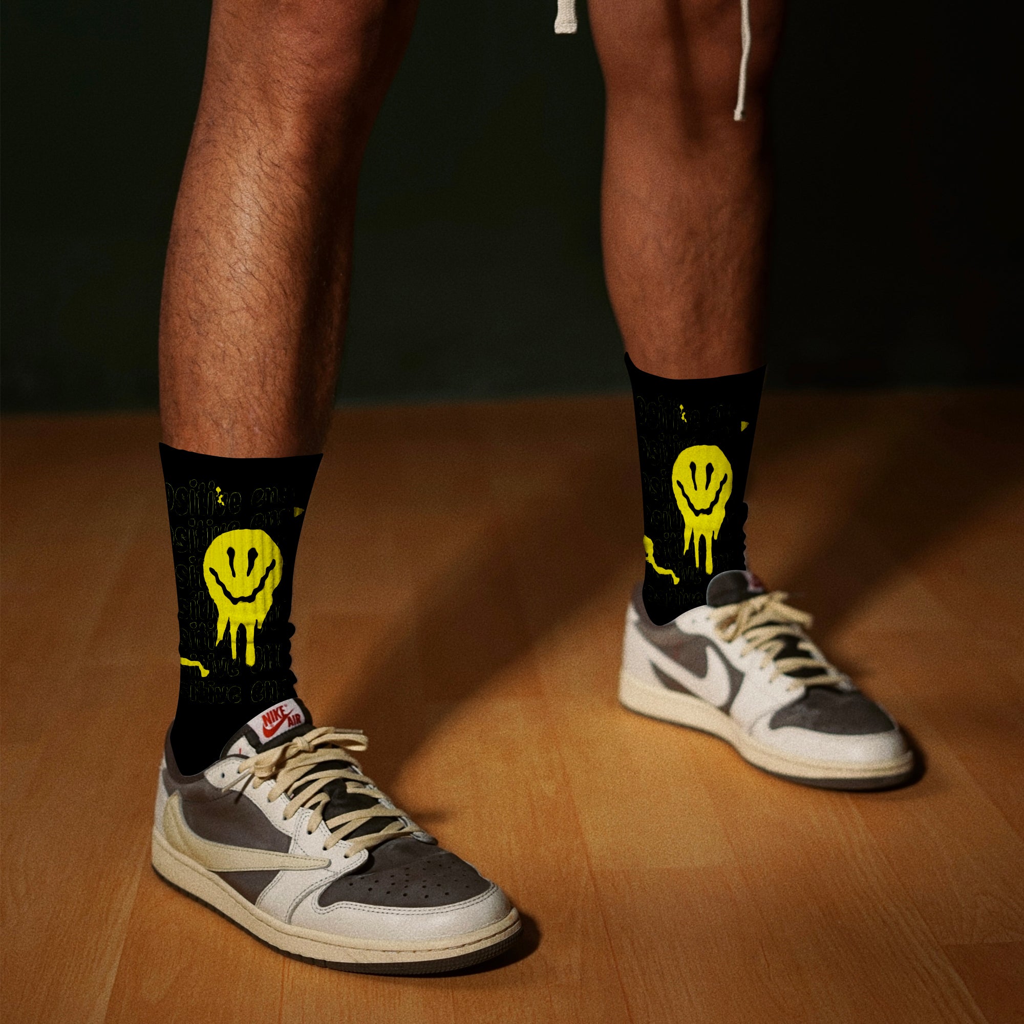 BVBOX Drip Smiley Trendy Breathable Soft Cotton Socks