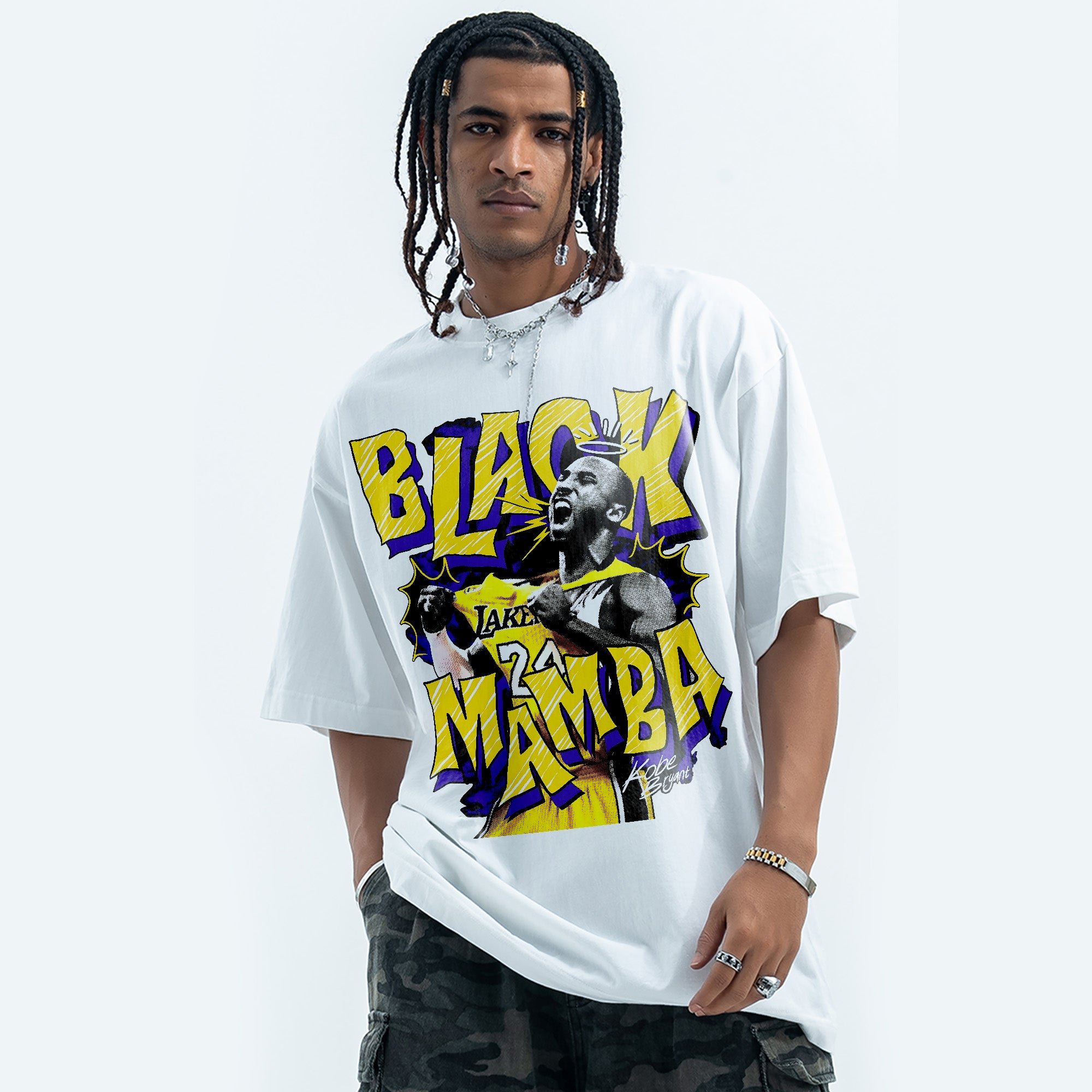 Tribute Mamba T-Shirt Fashion Loose Cotton Short Sleeves