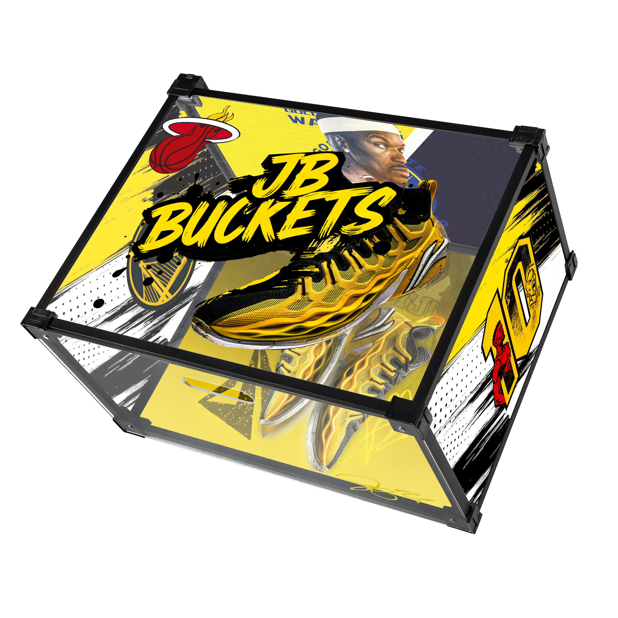JB Buckets Acrylic Custom Display Shoe Box