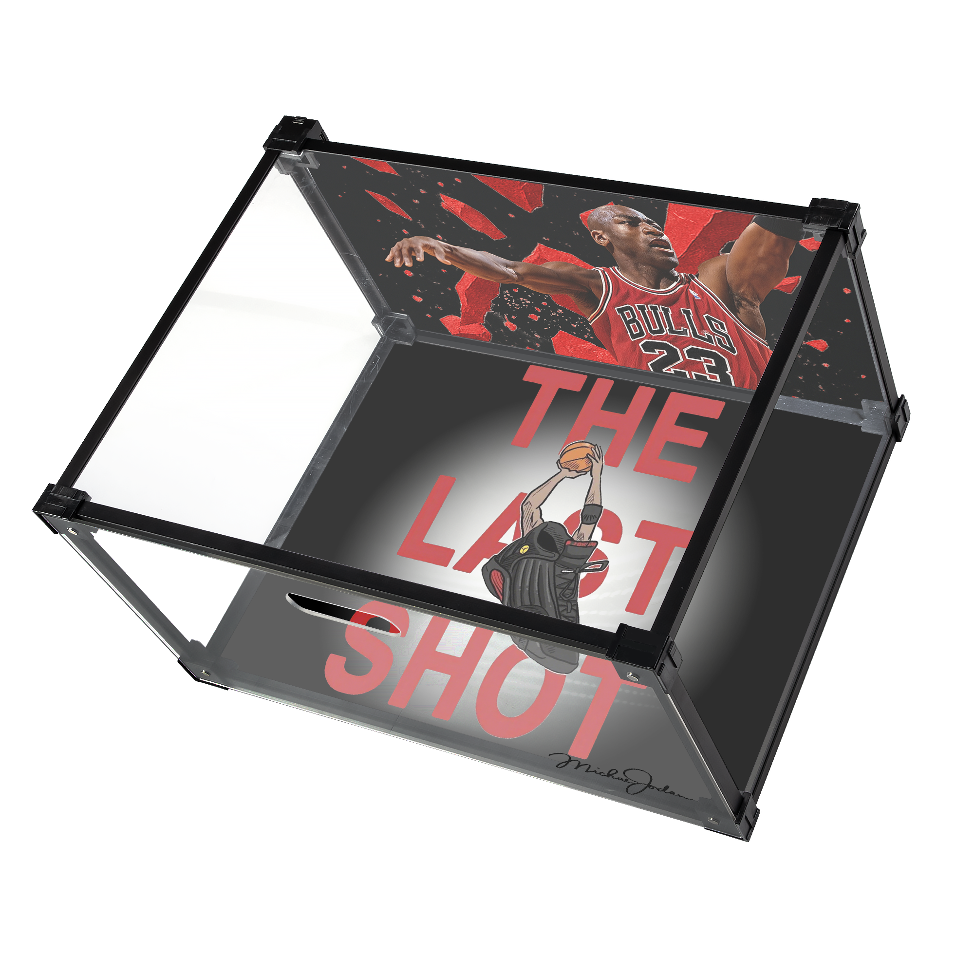 The Last Shot Custom Acrylic Shoe Display Box