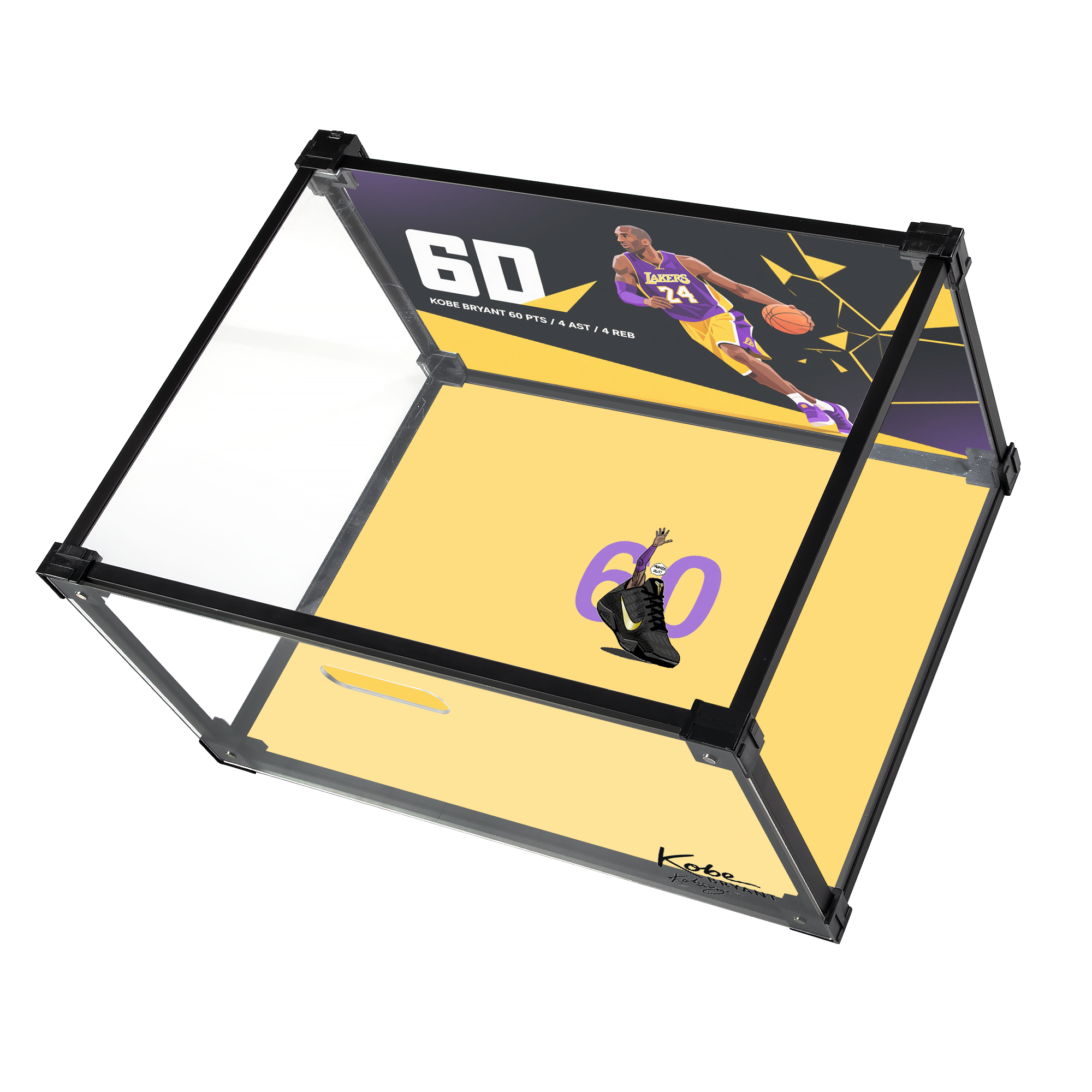 Golden Triangles Custom Acrylic Shoe Display Box