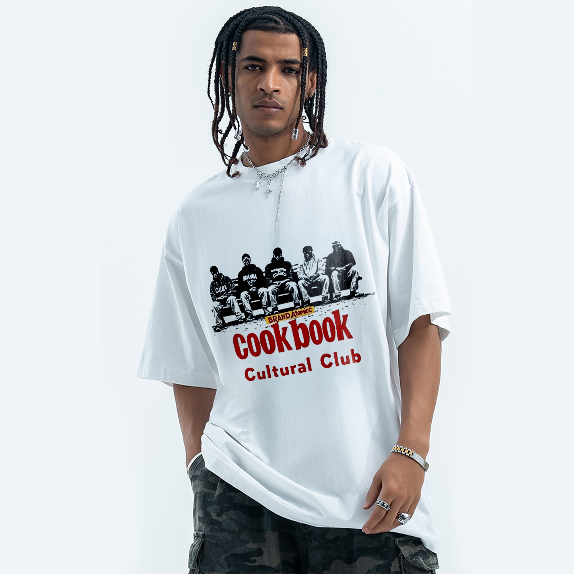 BVBOX Cultural Recipes T-Shirt Fashion Loose Cotton Short Sleeves