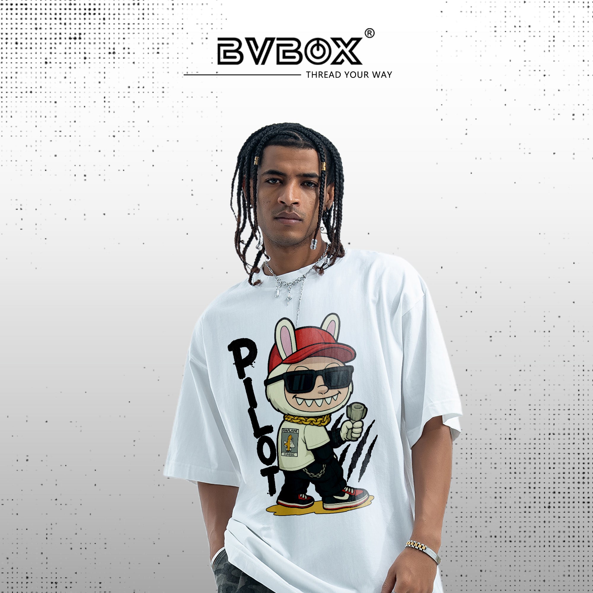 BVBOX Leader of the Streets Fashion Loose Cotton Short Sleeves
