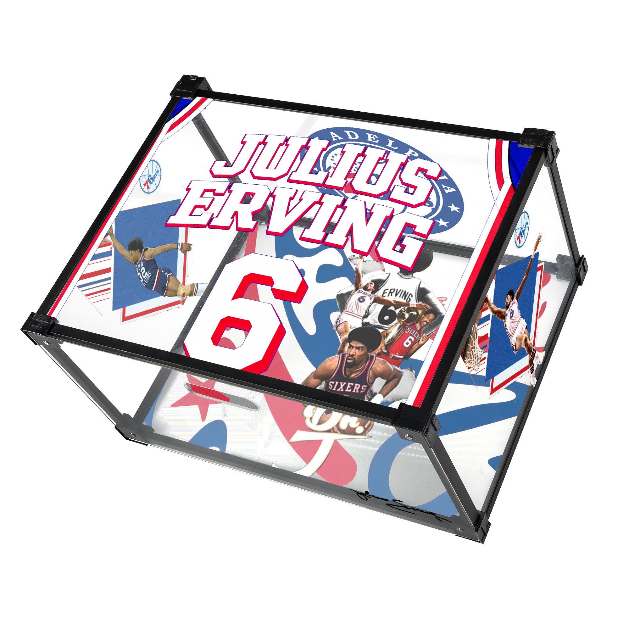 Dr. J Legend Custom Acrylic Display Shoe Box