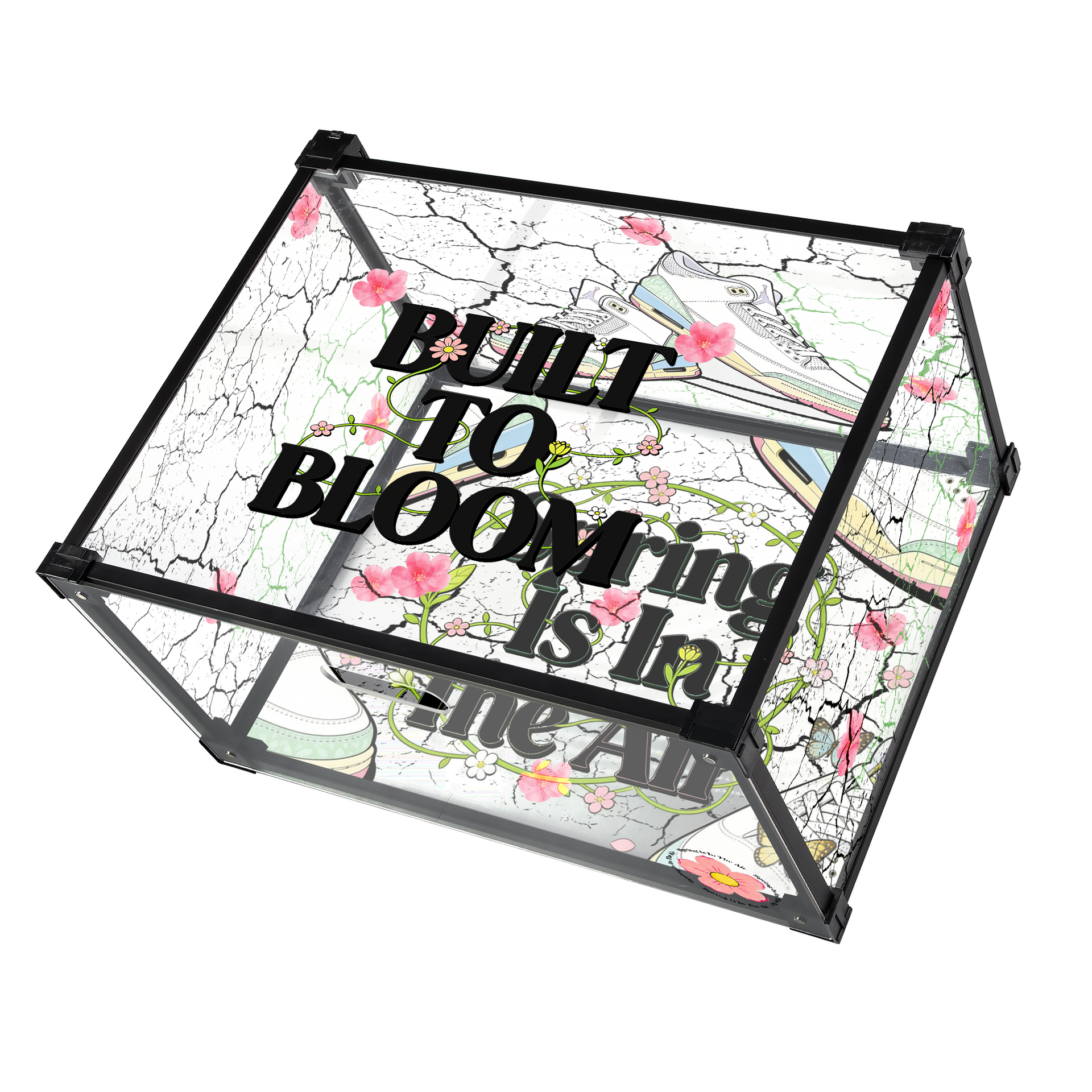 Spring Vibes-Spring Is In The Air Acrylic Custom Display Shoe Box