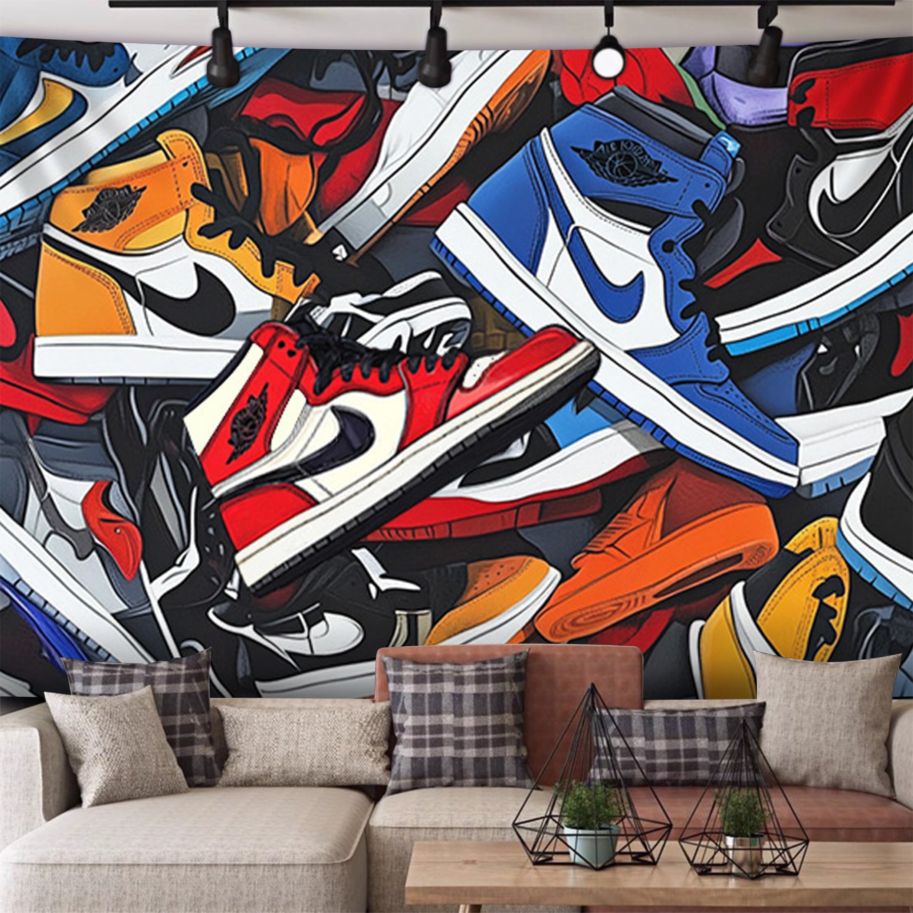 Sneaker Storm Fashion Decoration Tapestry
