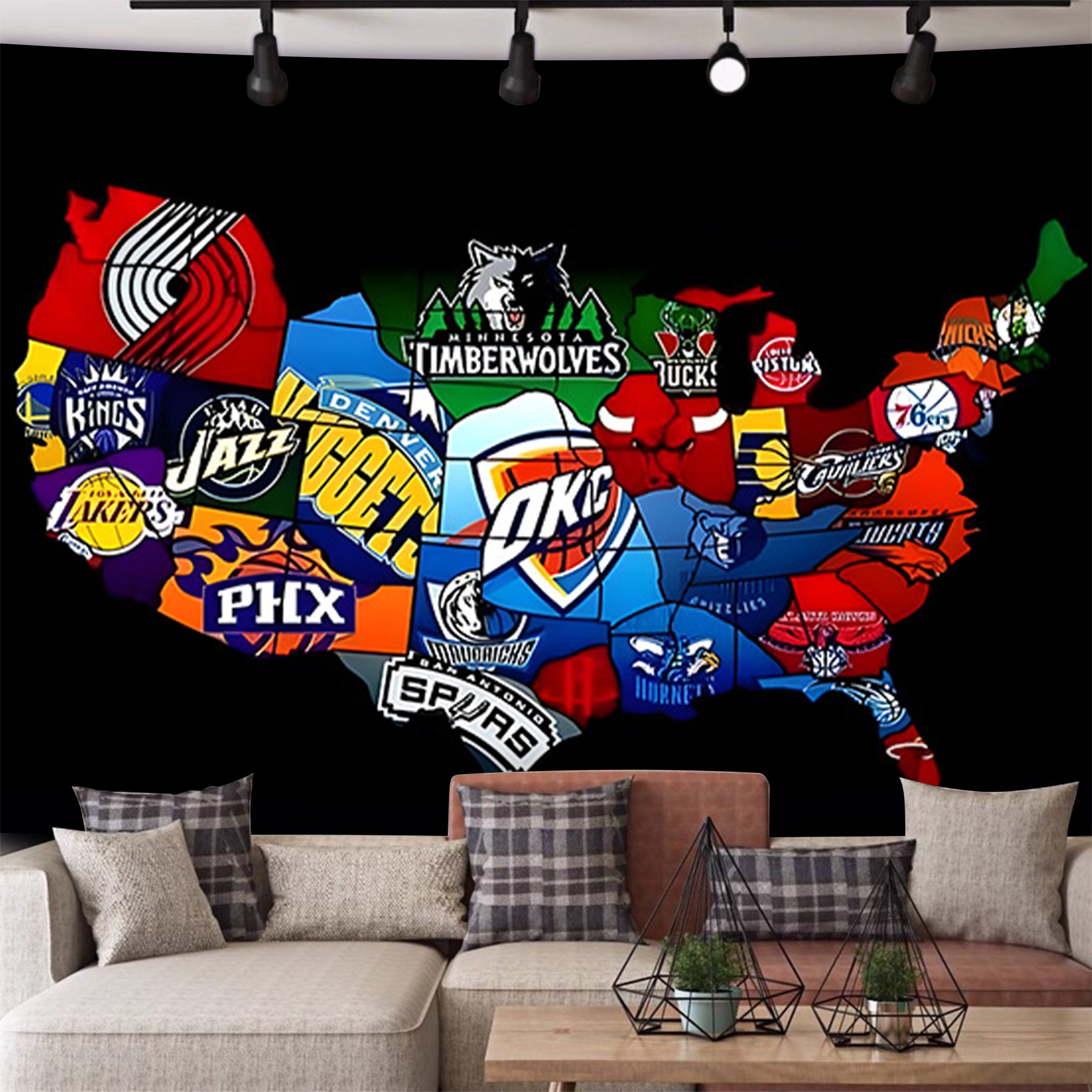 Basketball America Fashion Decoration Tapestry