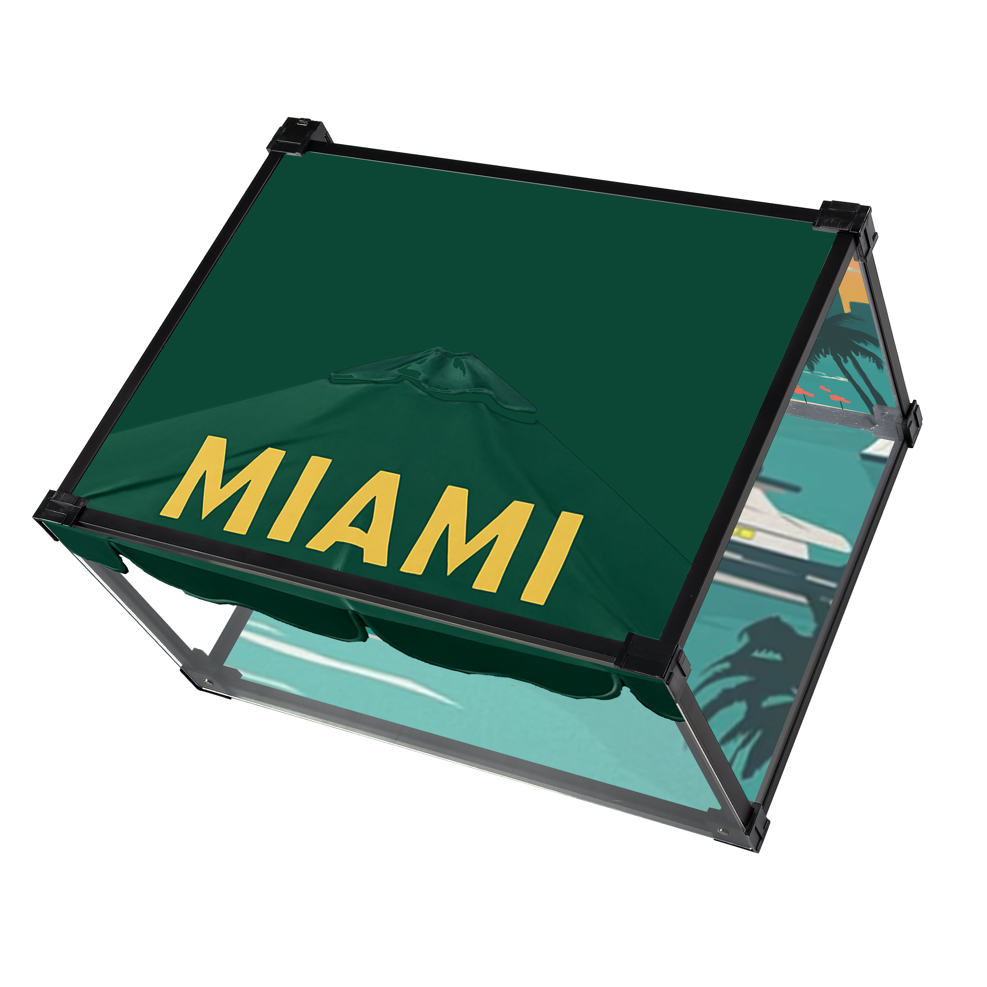 Tropical Urban Custom Acrylic Shoe Display Box