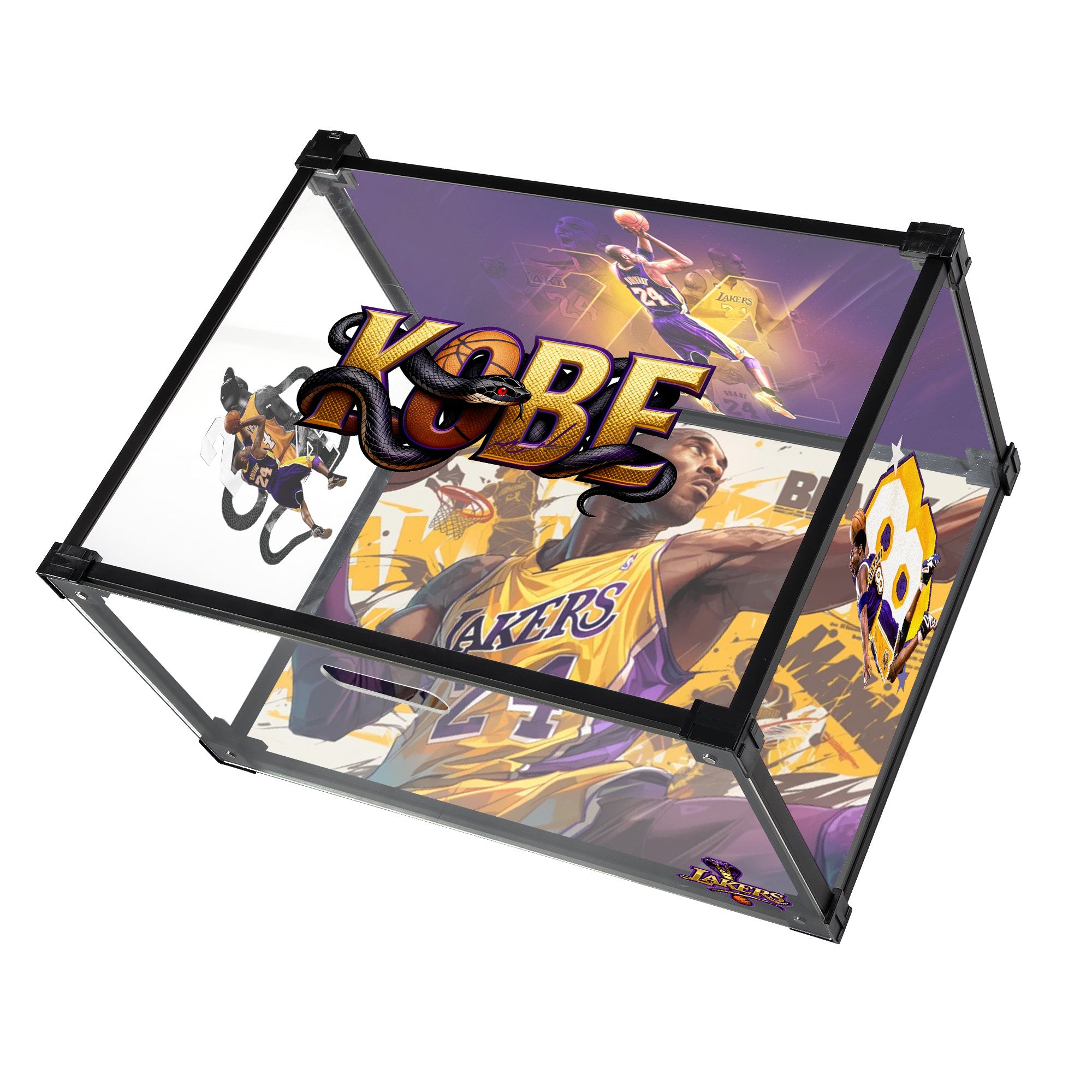 Eternal Purple & Gold Acrylic Custom Display Shoe Box