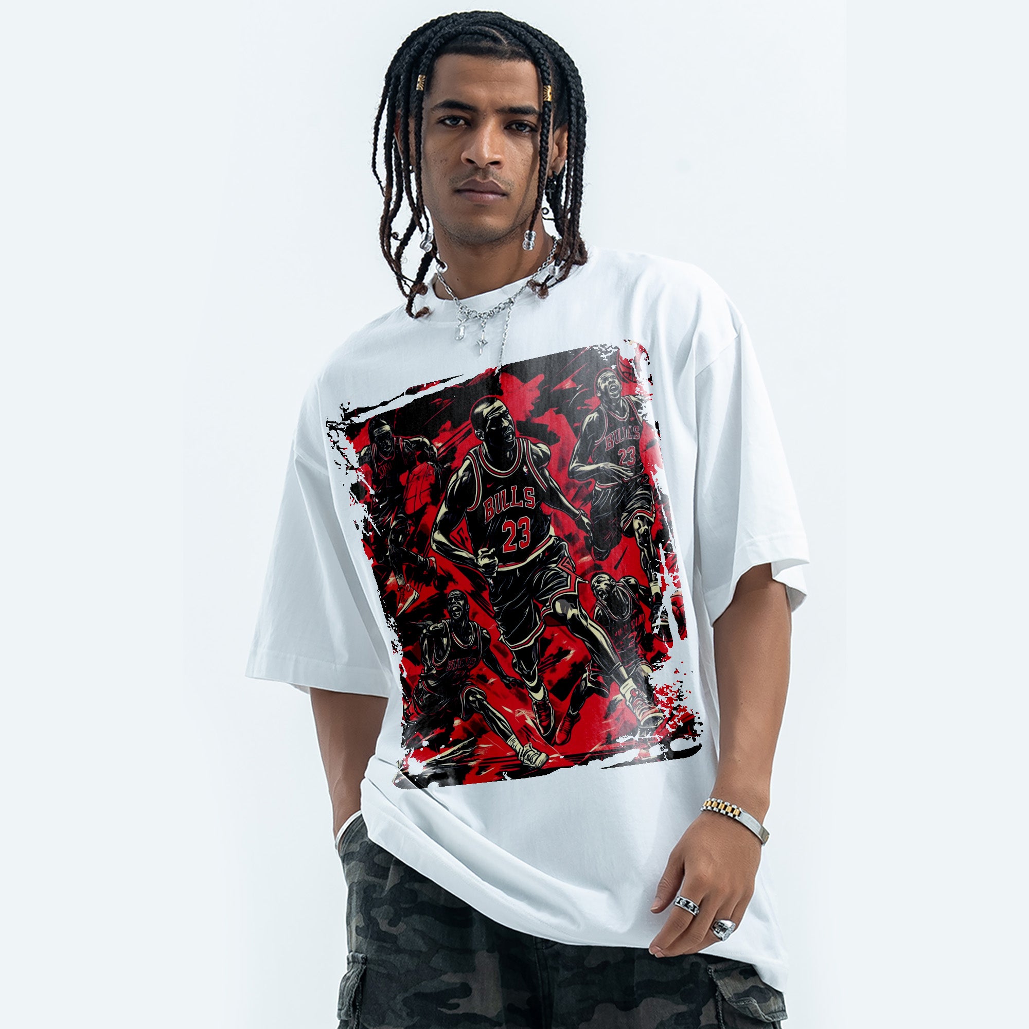 Path of the Ball King T-Shirt Fashion Loose Cotton Short Sleeves