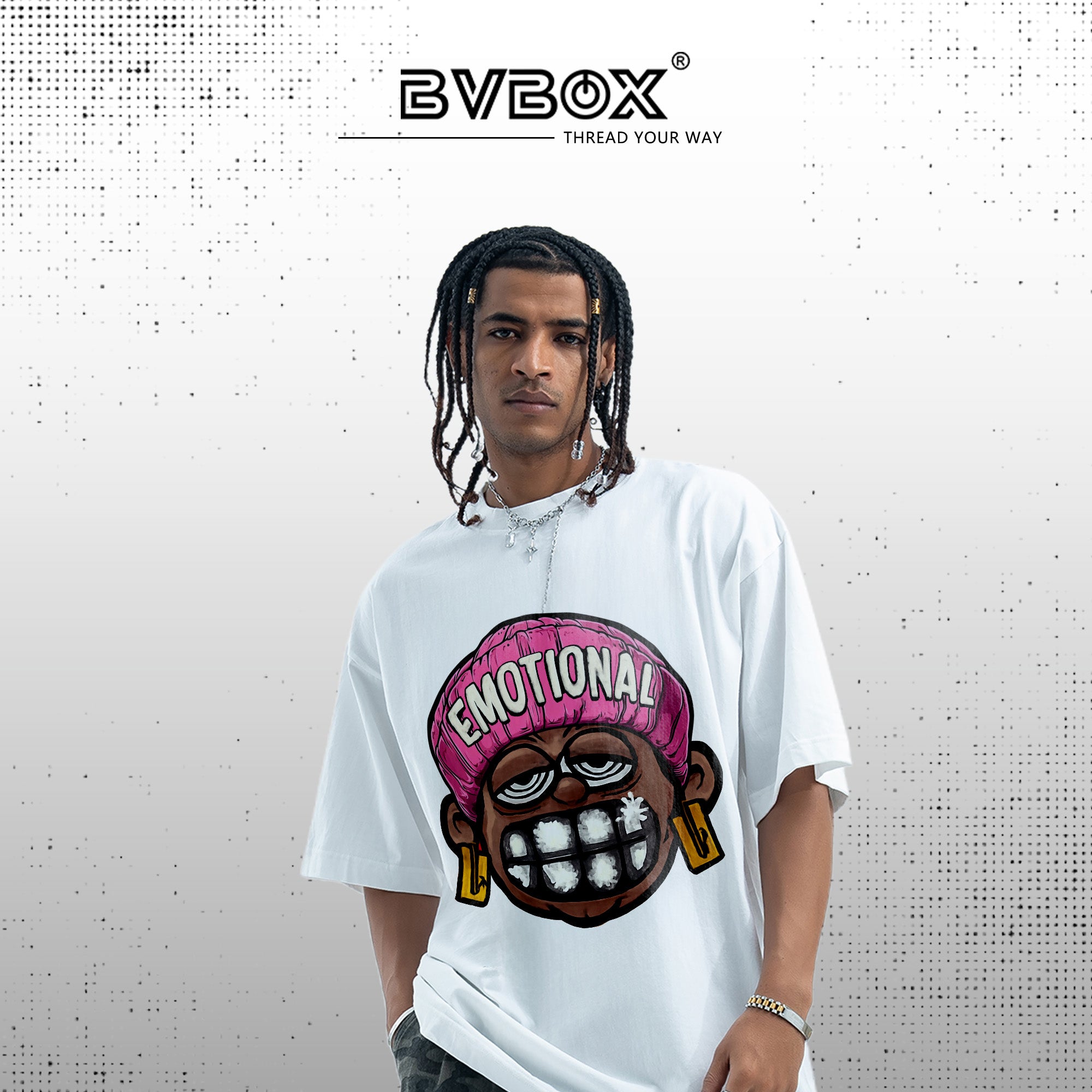 BVBOX Emotional Fashion Loose Cotton Short Sleeves