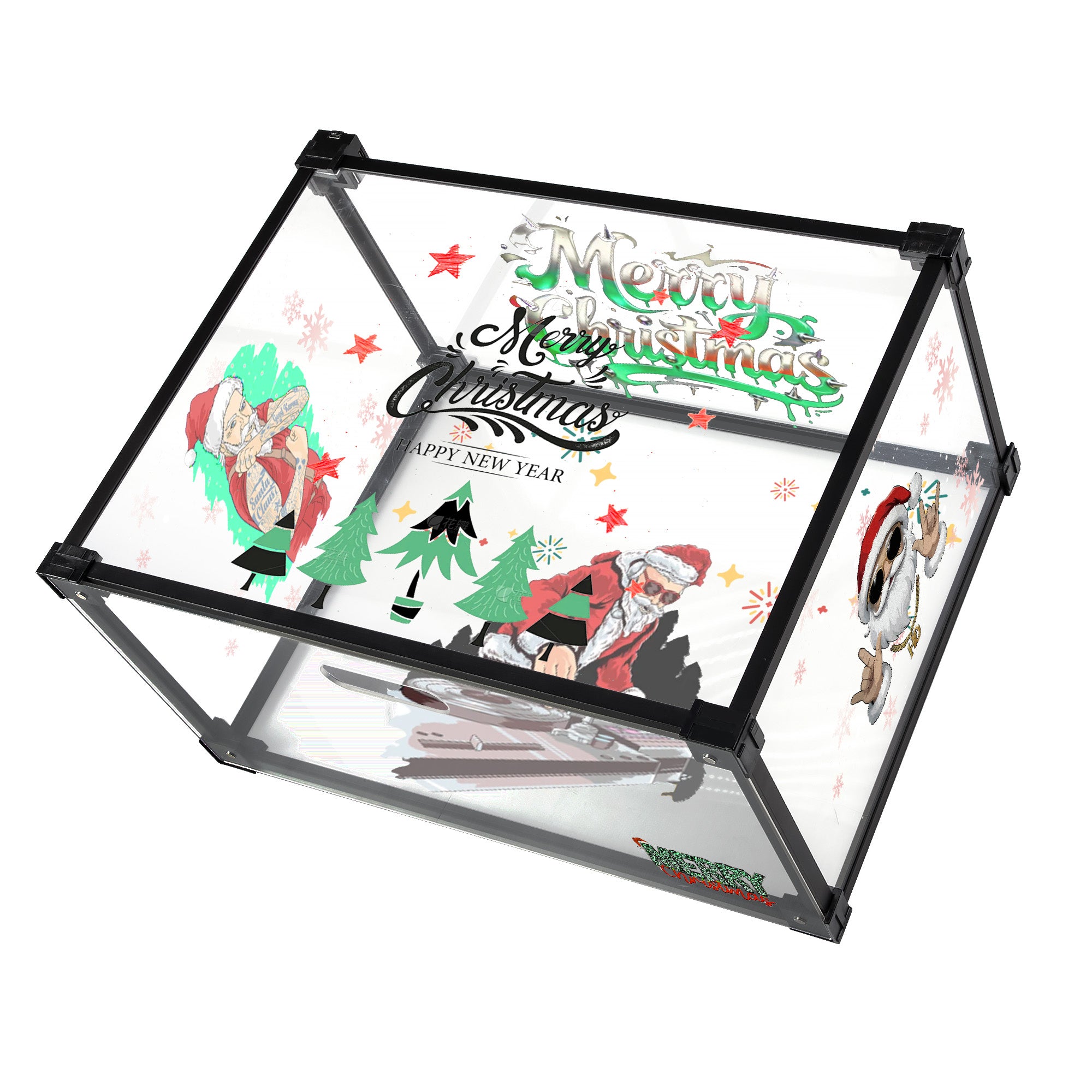 Chirstmas Party Custom Acrylic Display Shoe Box