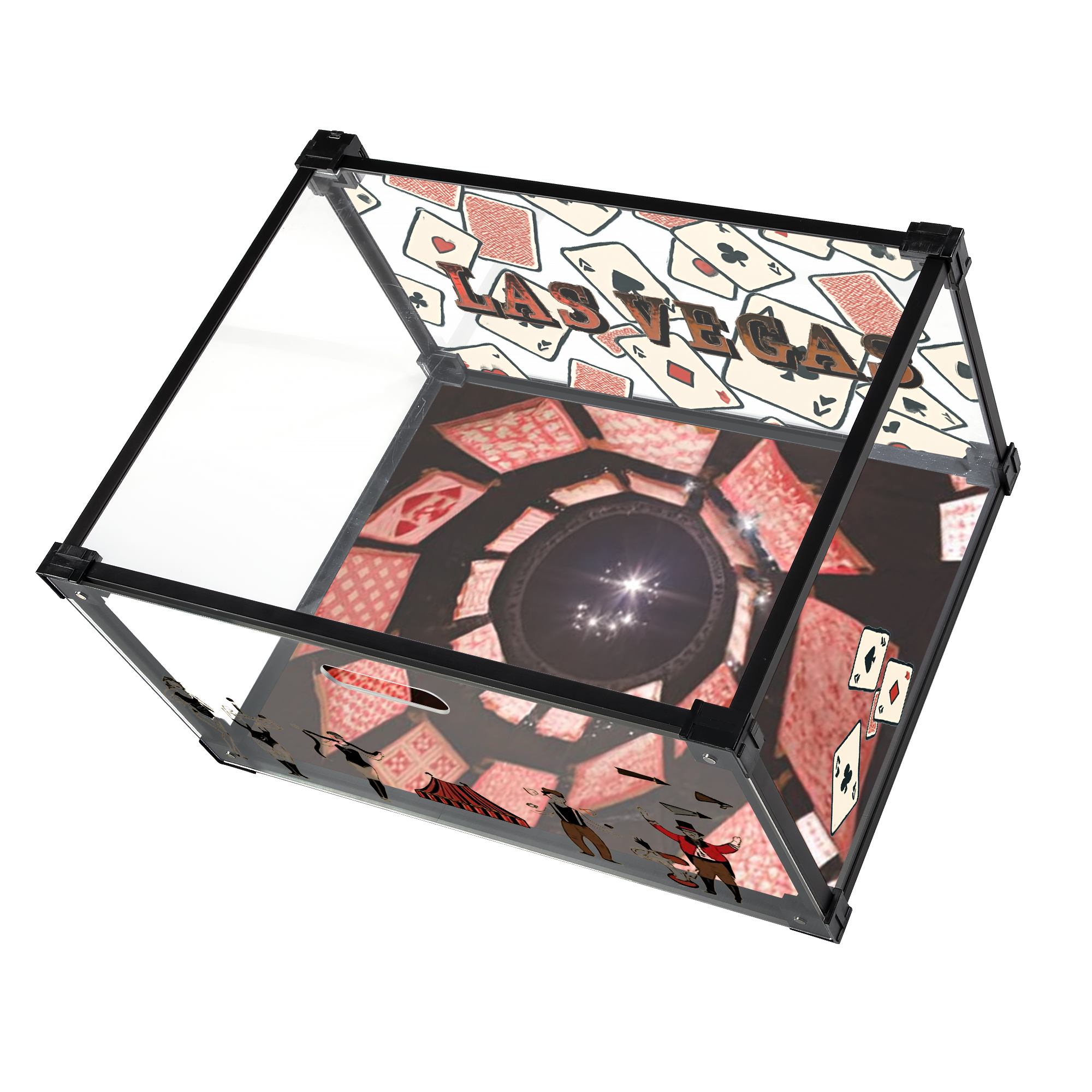 Las Vegas Nights Custom Acrylic Shoe Display Box