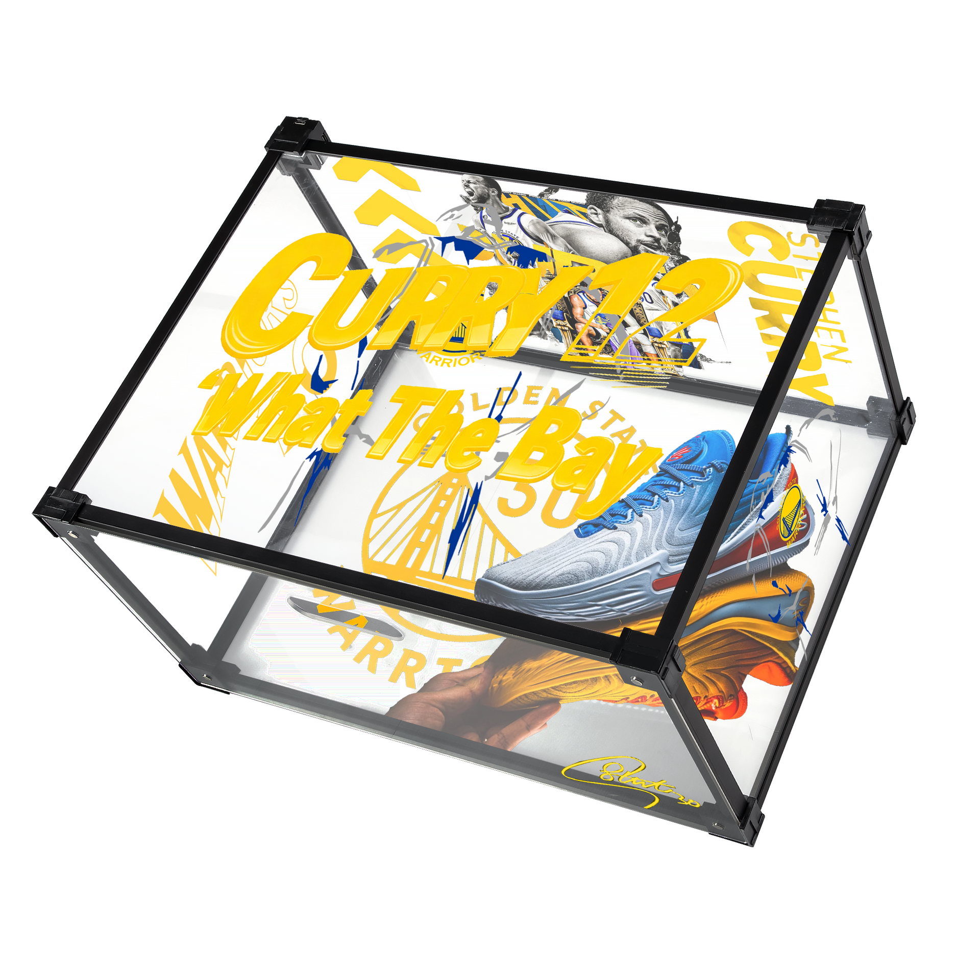 curry12 スペシャルボックス シューズ無 Curry 12 What The Bay Acrylic Custom Display Shoe Box – BVBOX®