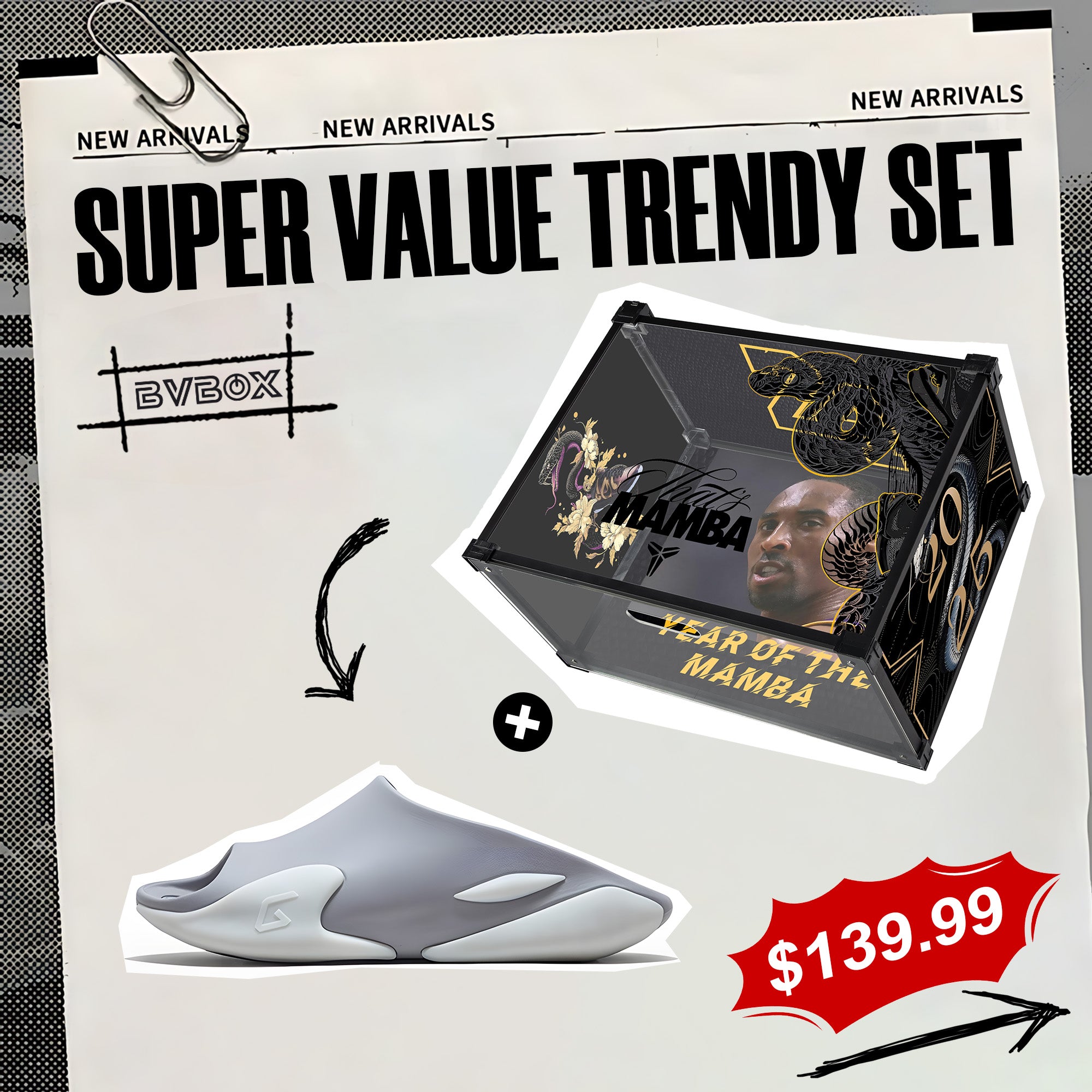 BVBOX Crocs Custom Shoe Box Trendy Set